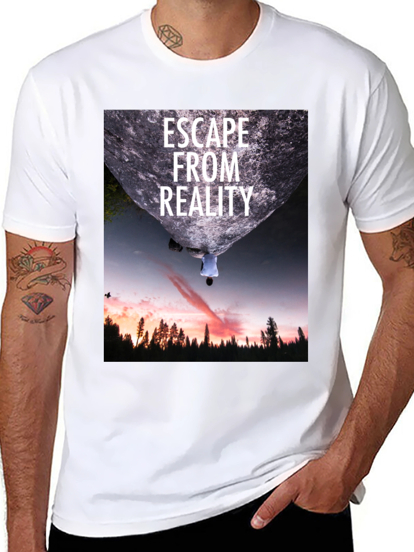 Escape From Reality Black Graphic Tee