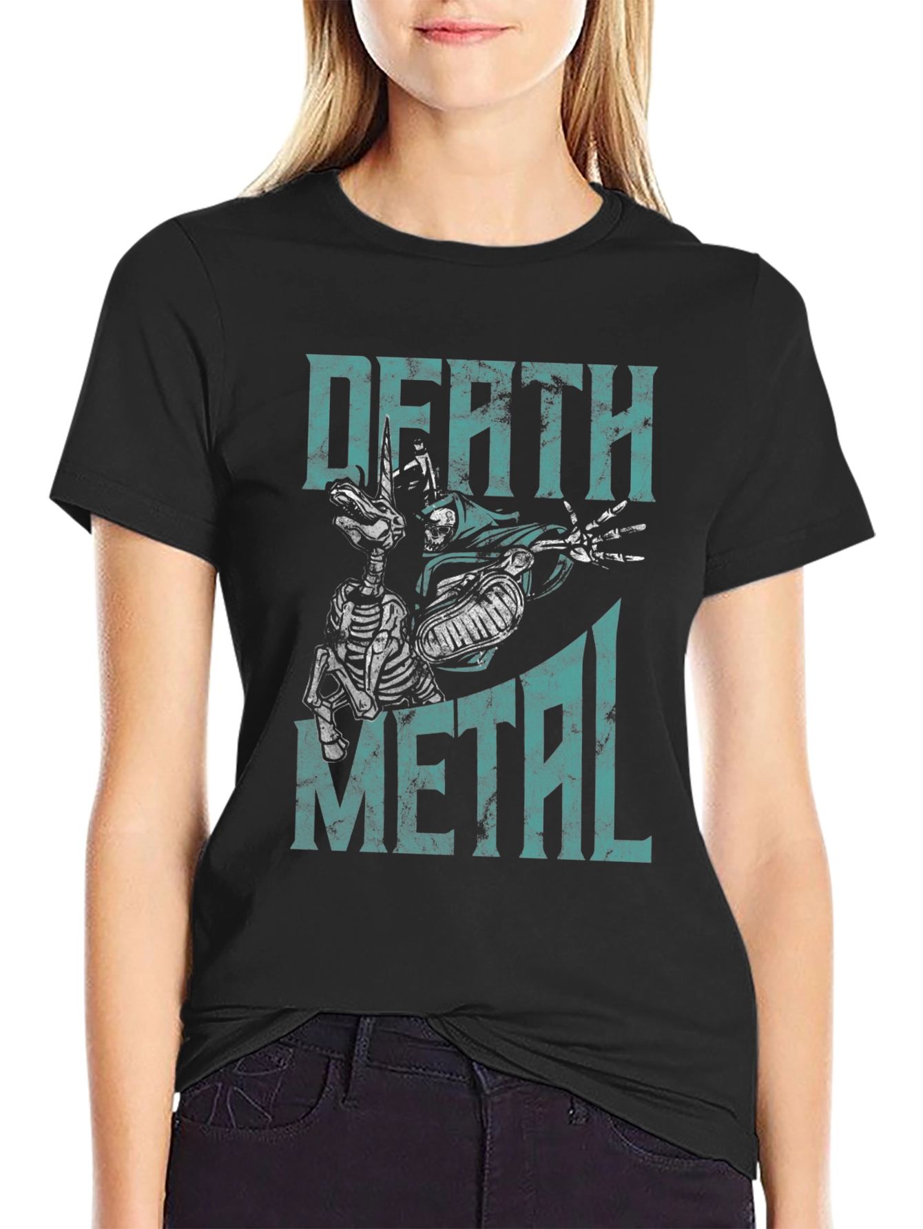 Death Metal Graphic T-Shirt - Mens Black Tee