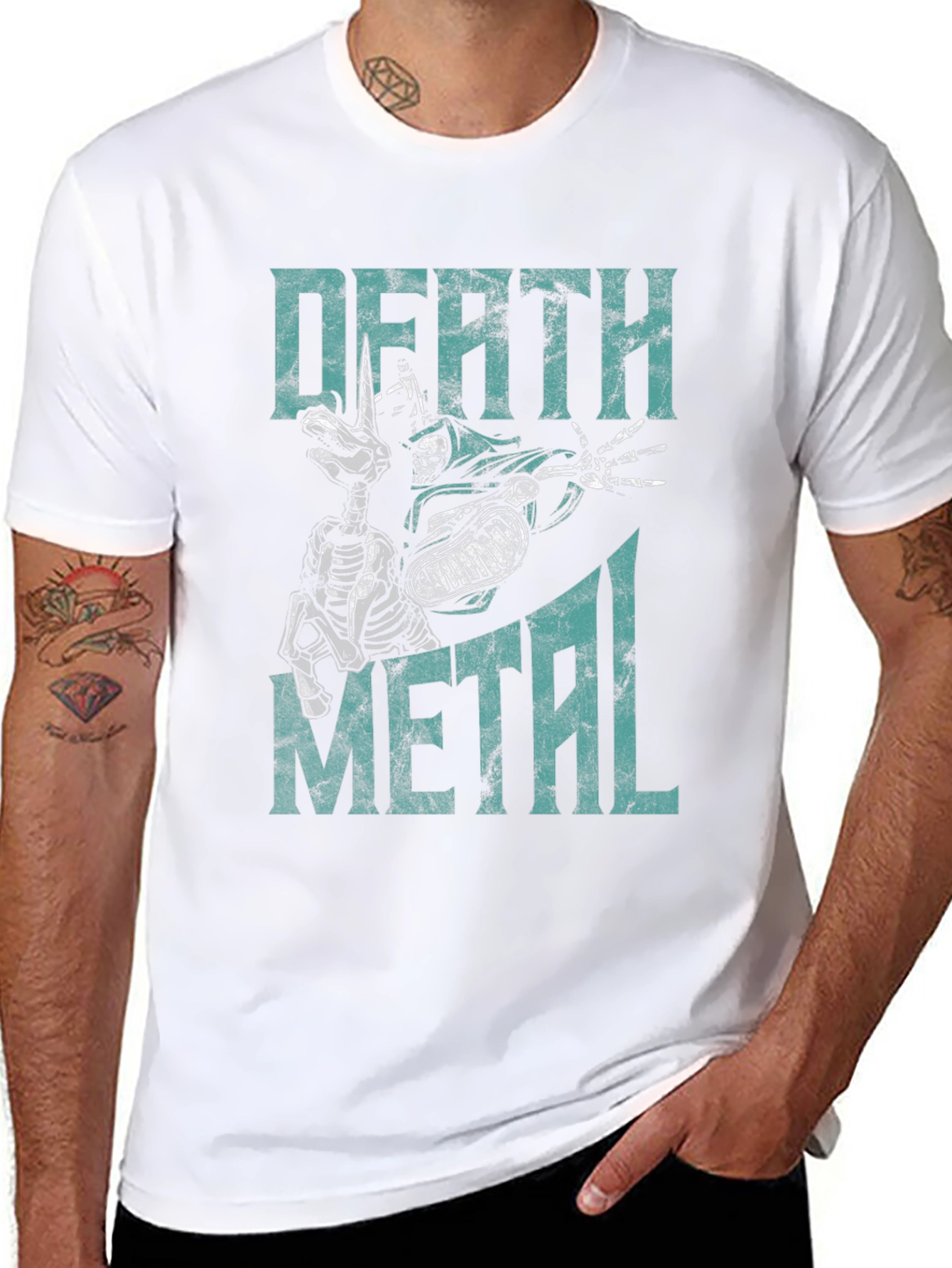 Death Metal Graphic T-Shirt - Mens Black Tee