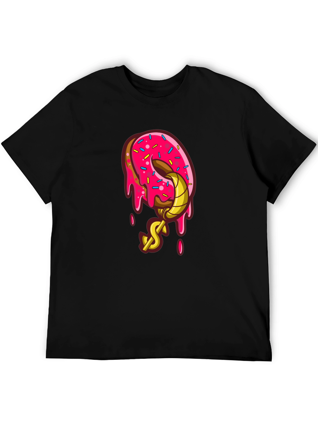 Donut Hook Black T-Shirt