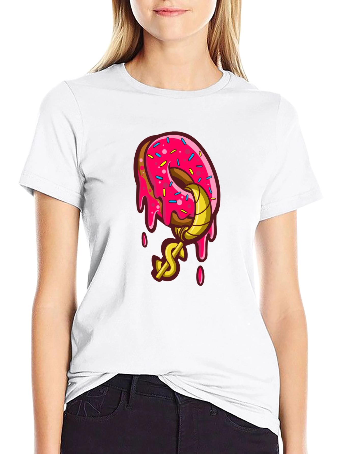 Donut Hook Black T-Shirt