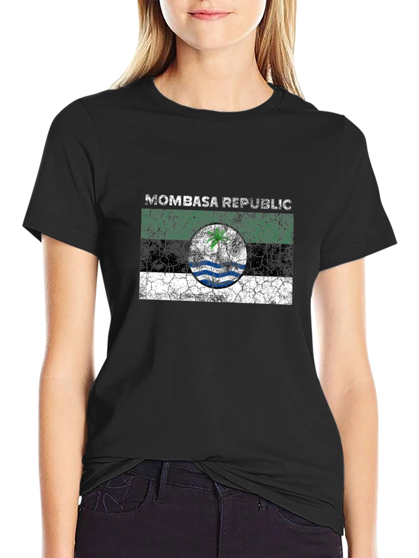 Mombasa Republic Graphic Tee - Distressed Design