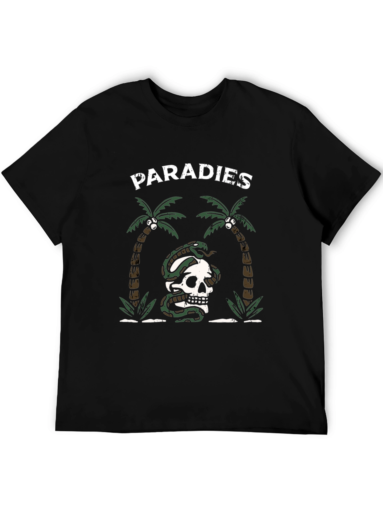Paradise Skull Snake T-Shirt - Tropical Graphic Tee