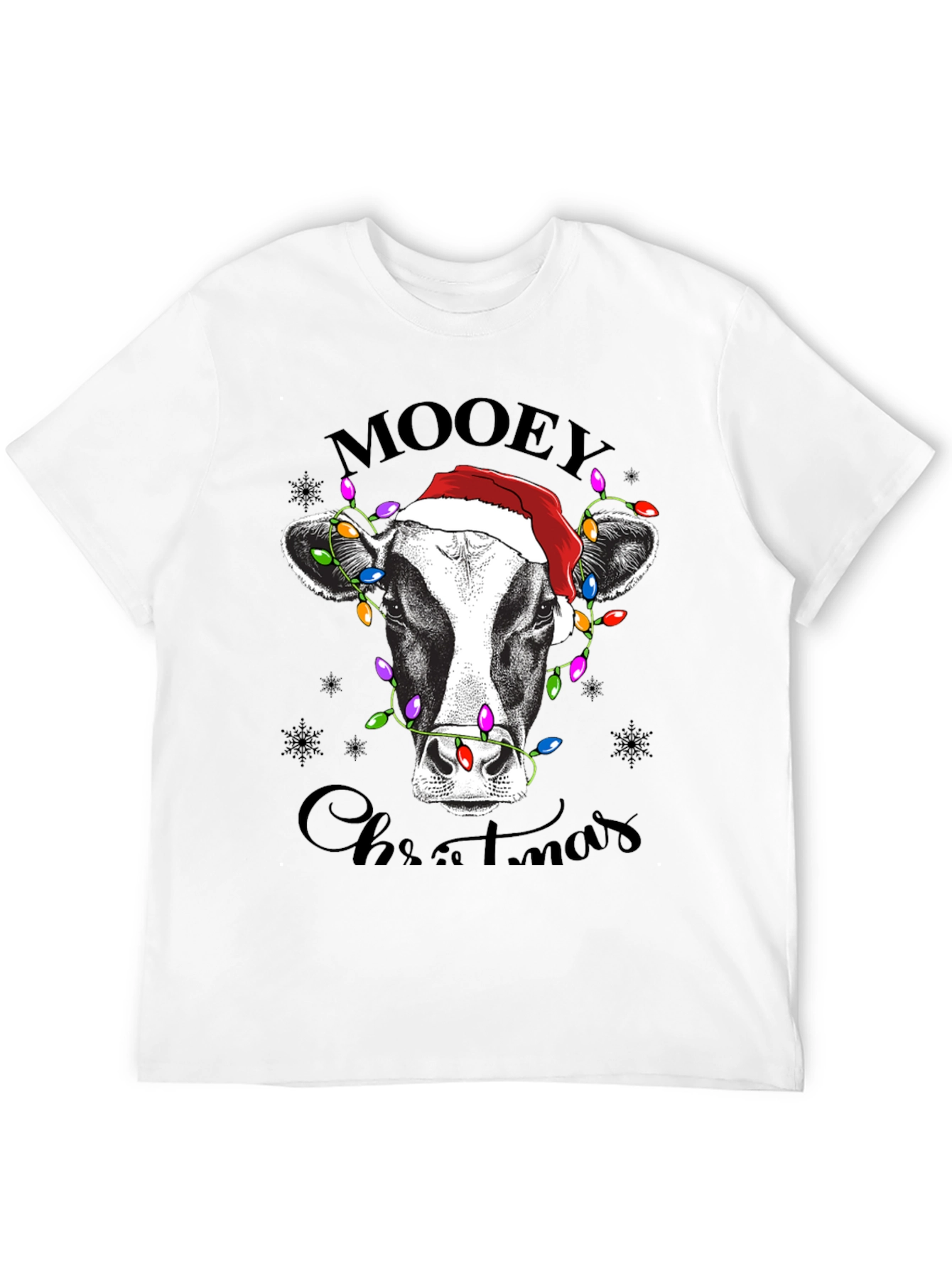 Moovey Christmas Cow Graphic Tee