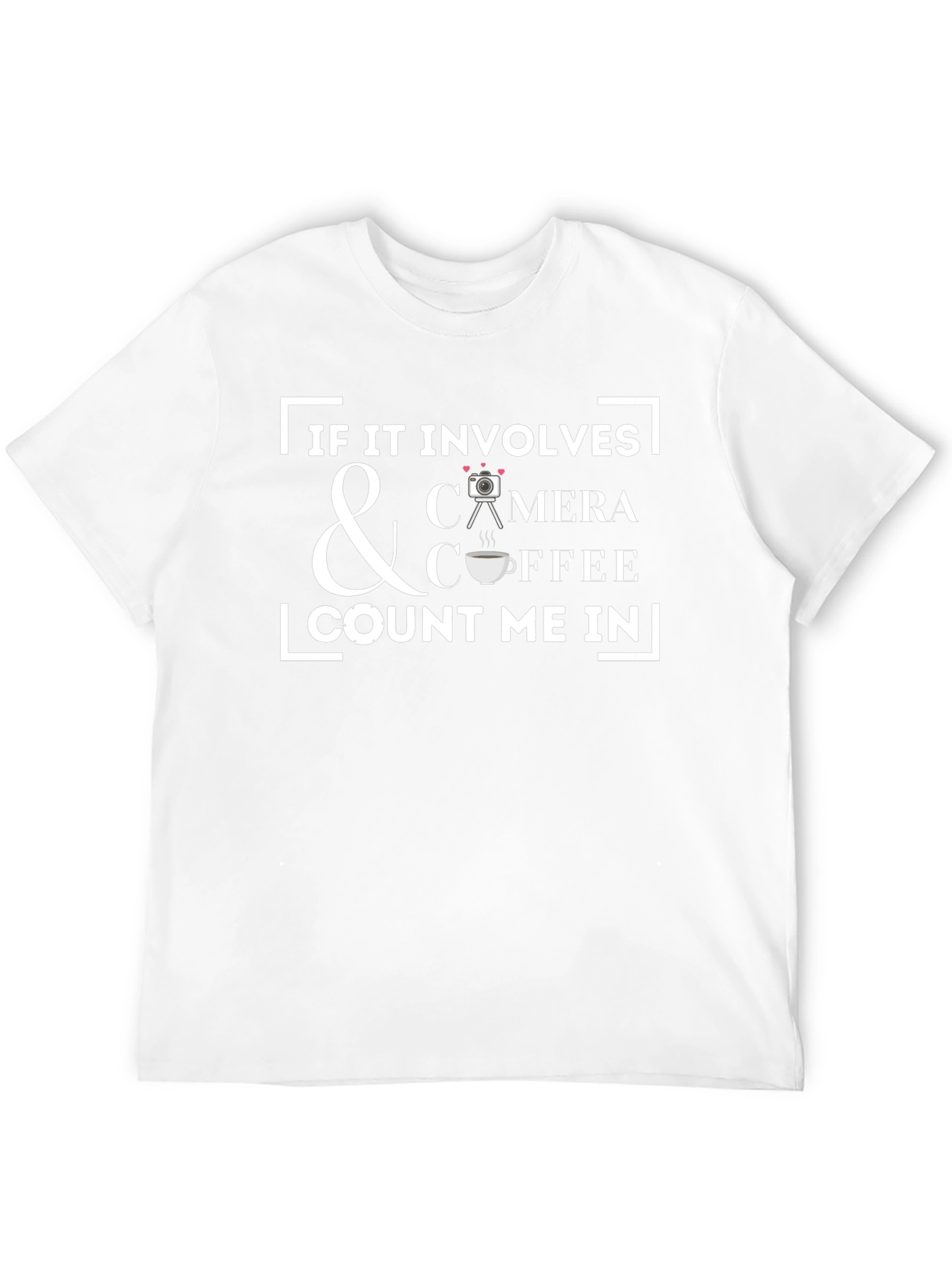 Camera & Coffee Lover T-Shirt - Photographer Gift