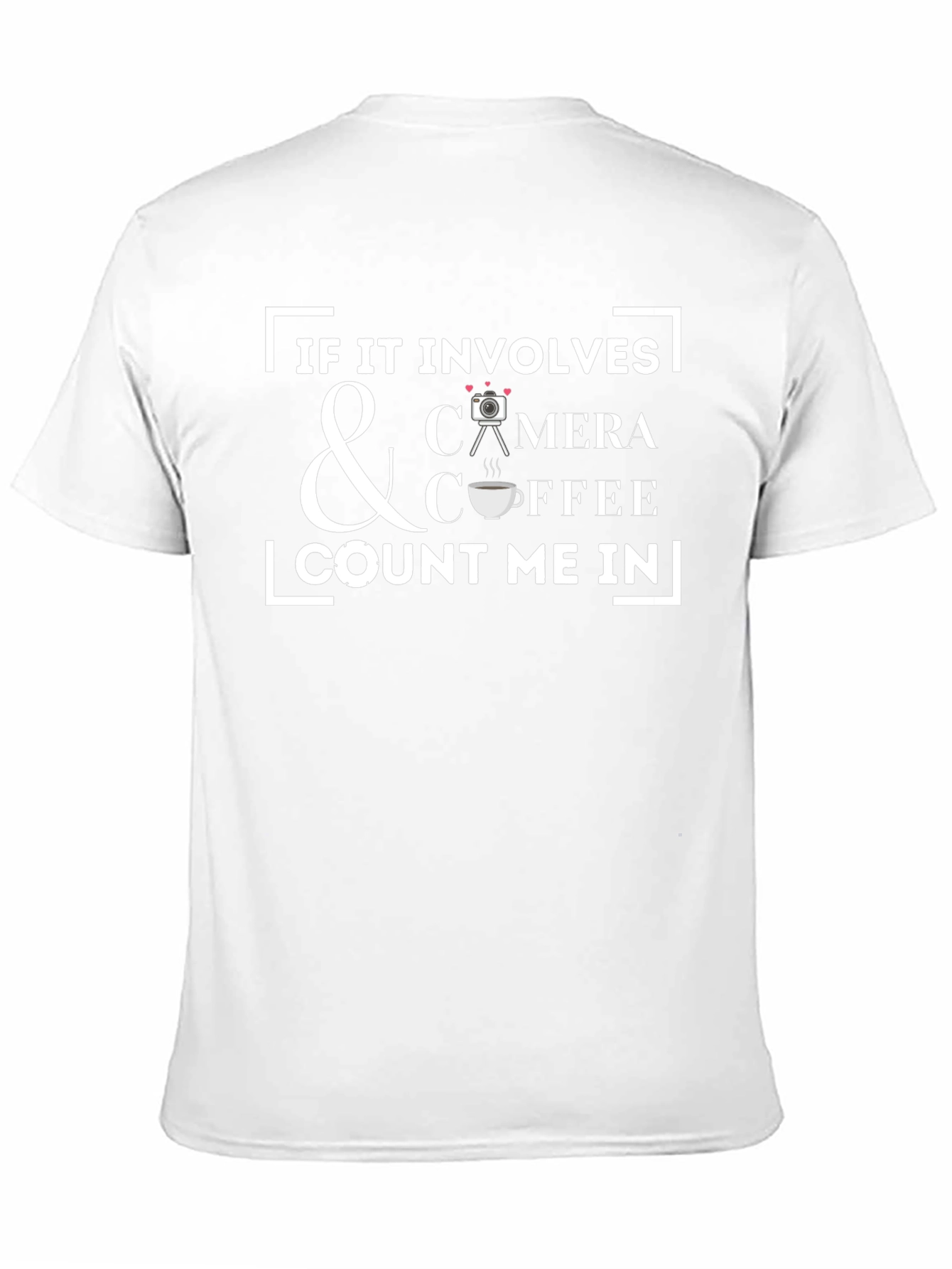 Camera & Coffee Lover T-Shirt - Photographer Gift