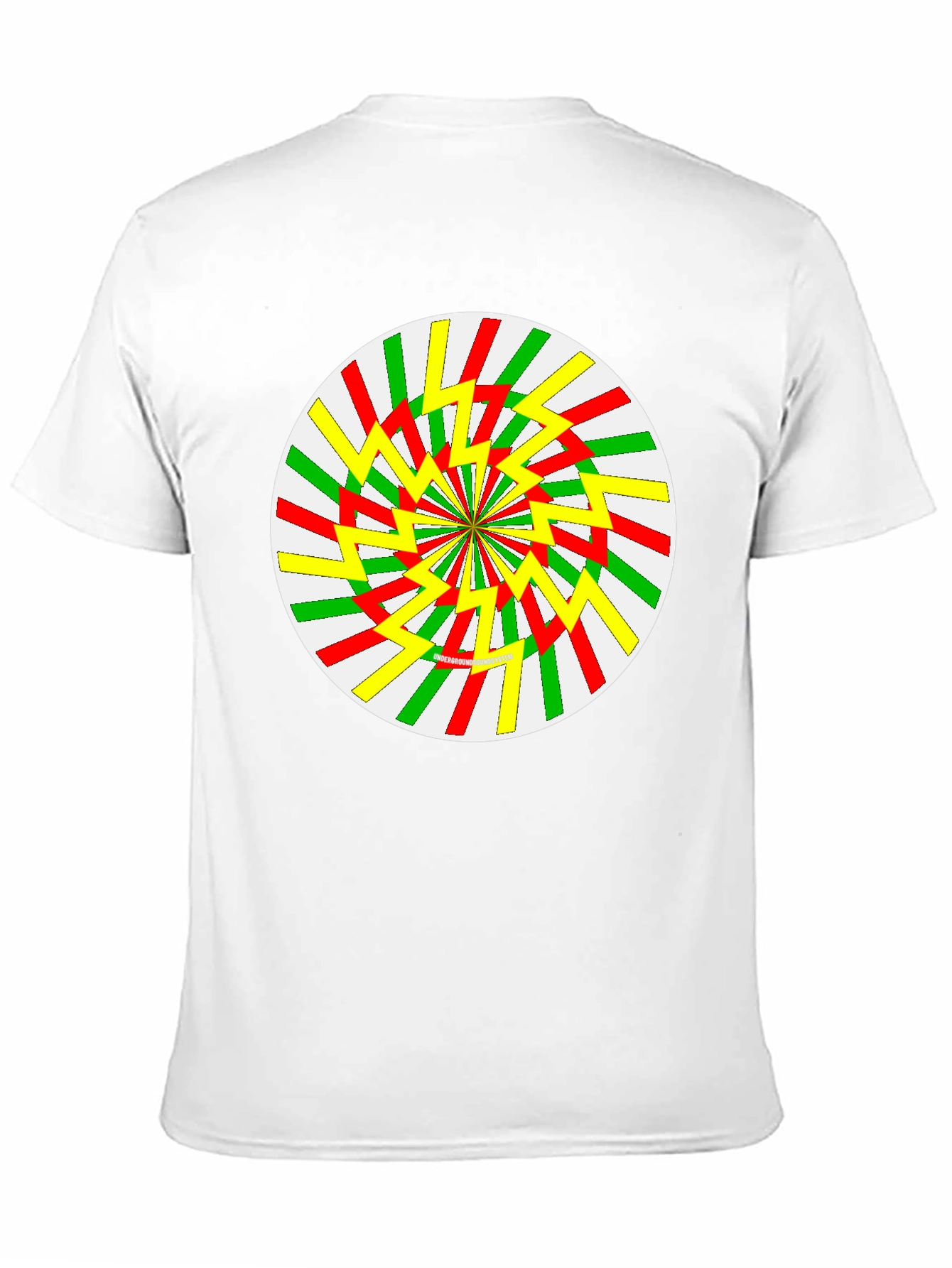 Retro Swirl Graphic Tee - Black