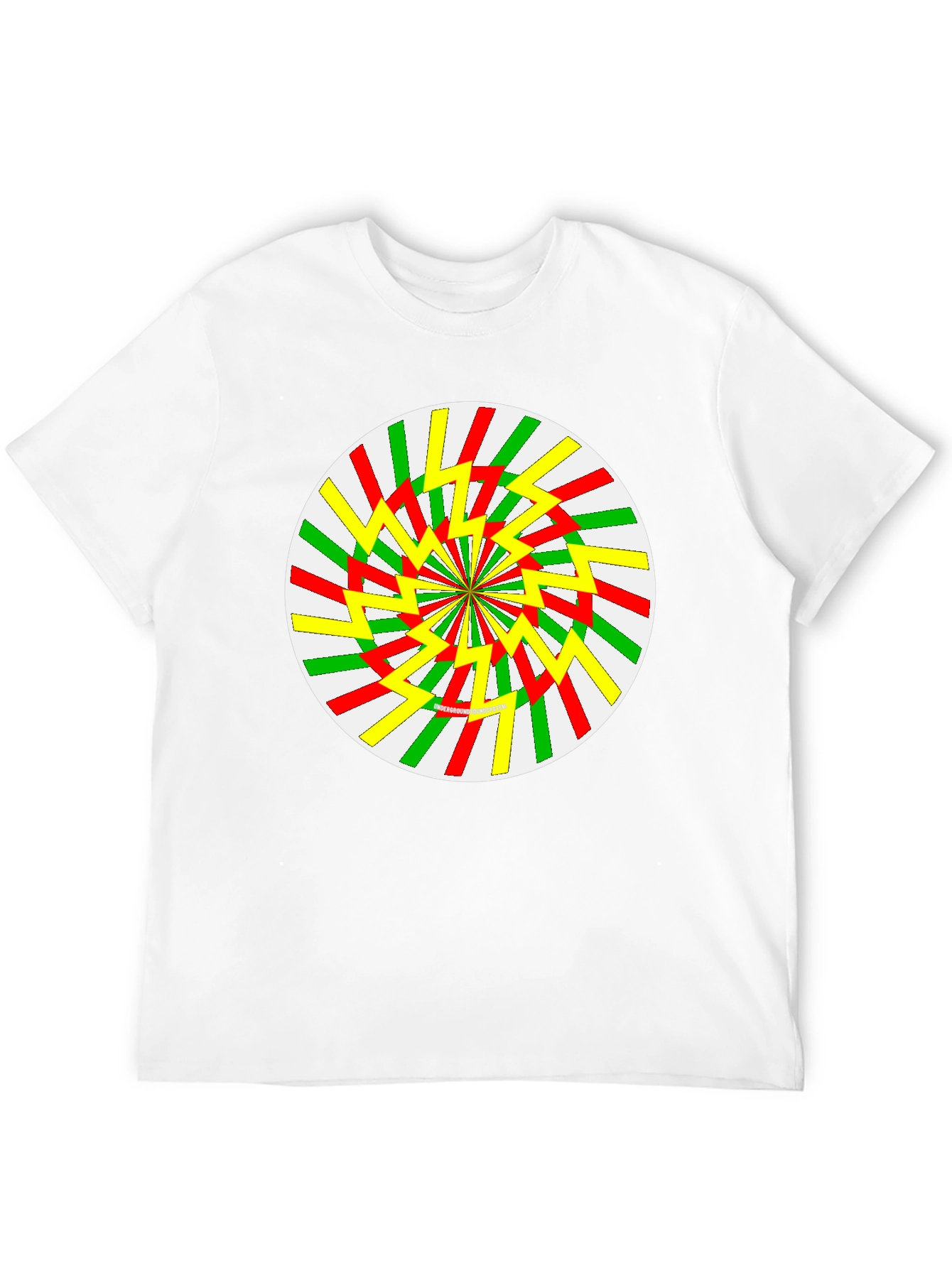 Retro Swirl Graphic Tee - Black