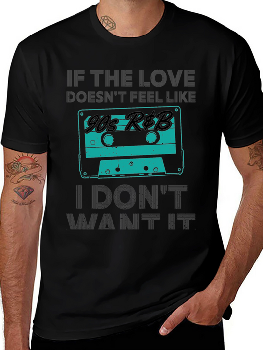 90s R&B Cassette Tape Graphic Tee - Cool Retro Style