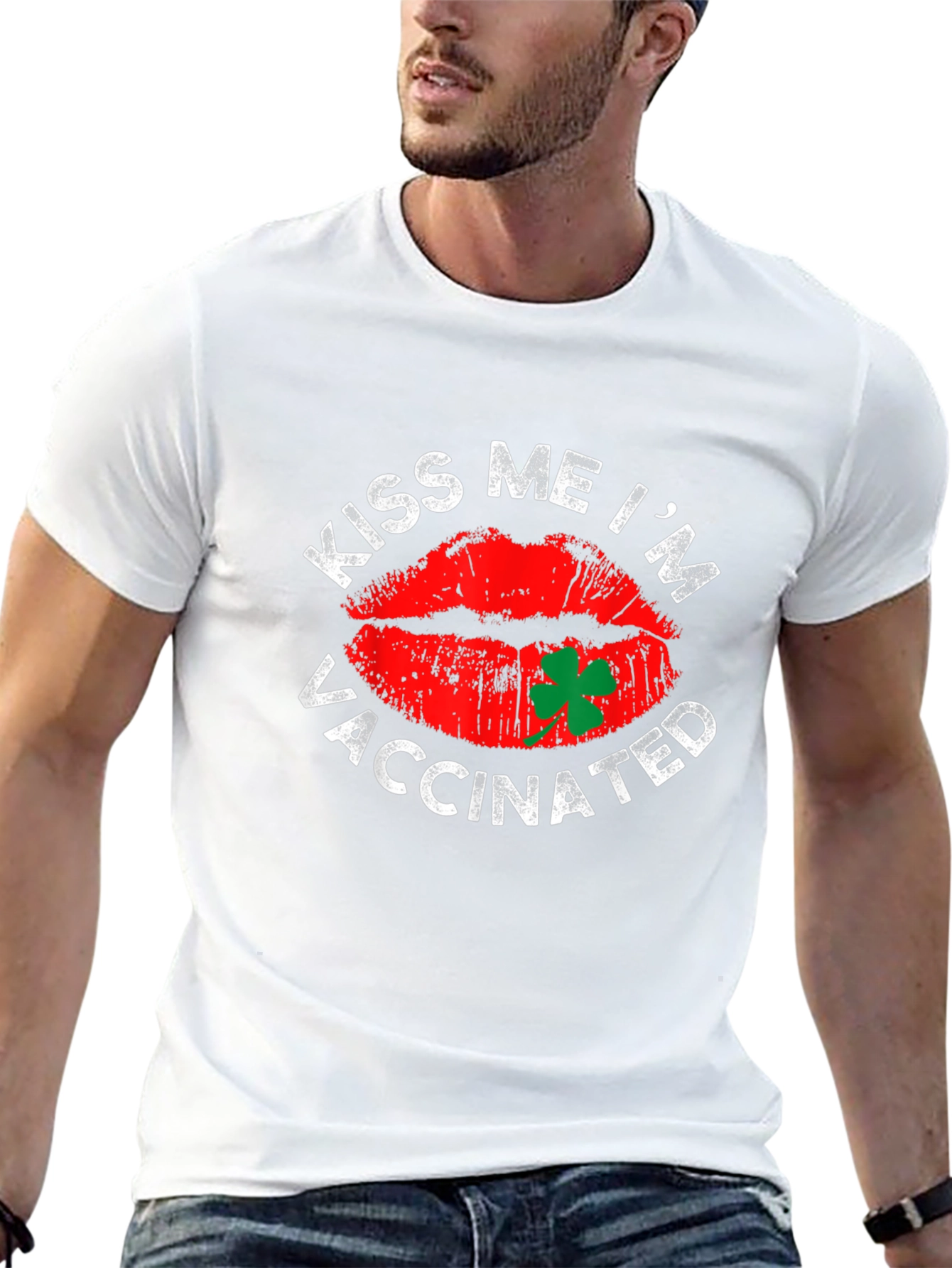 Kiss Me Im Vaccinated St. Patricks Day T-Shirt