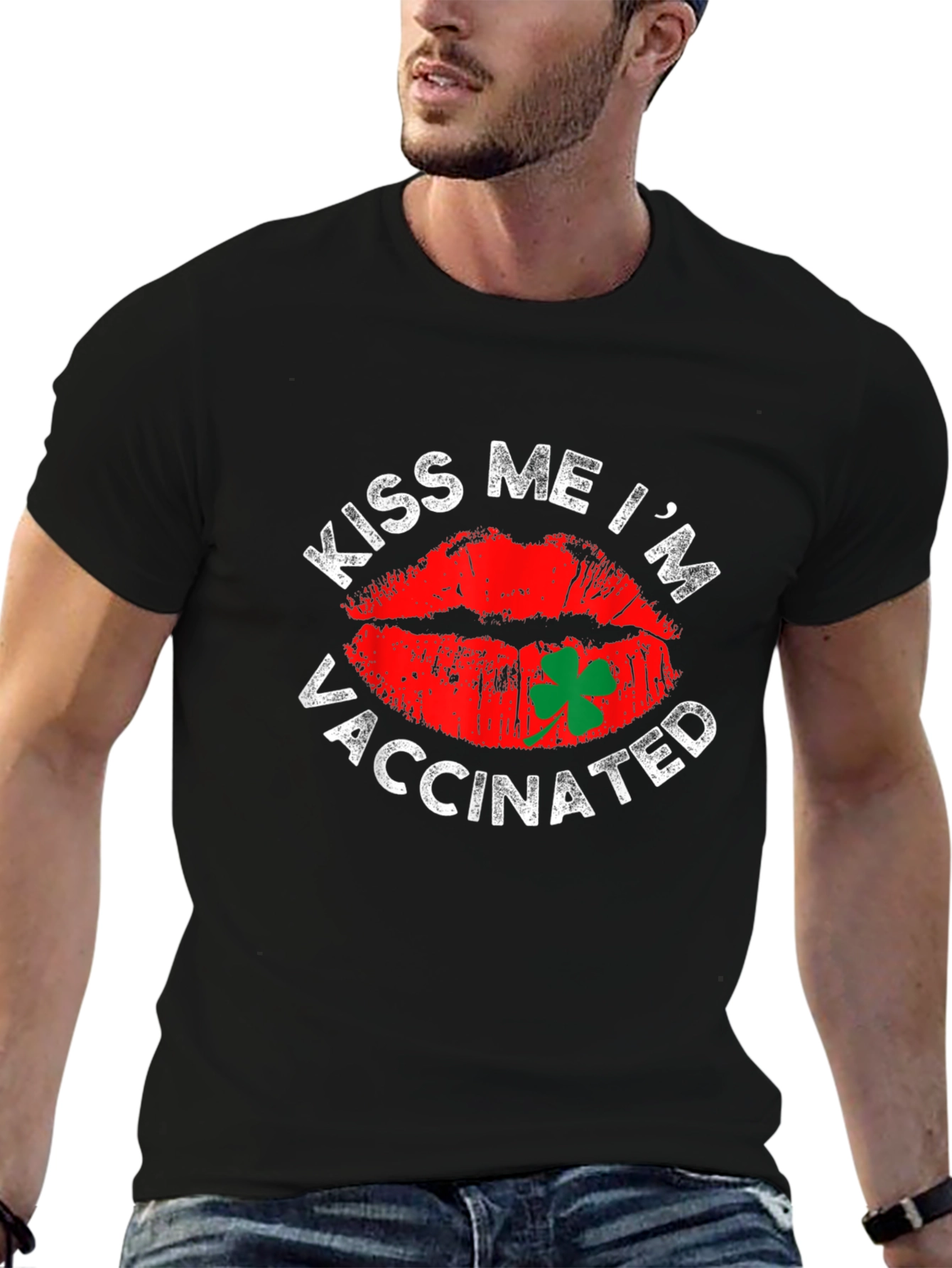 Kiss Me Im Vaccinated St. Patricks Day T-Shirt