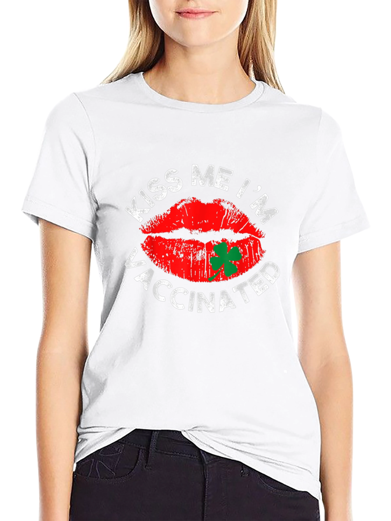 Kiss Me Im Vaccinated St. Patricks Day T-Shirt