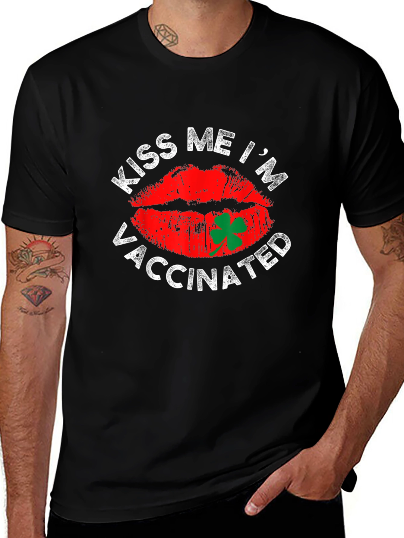Kiss Me Im Vaccinated St. Patricks Day T-Shirt