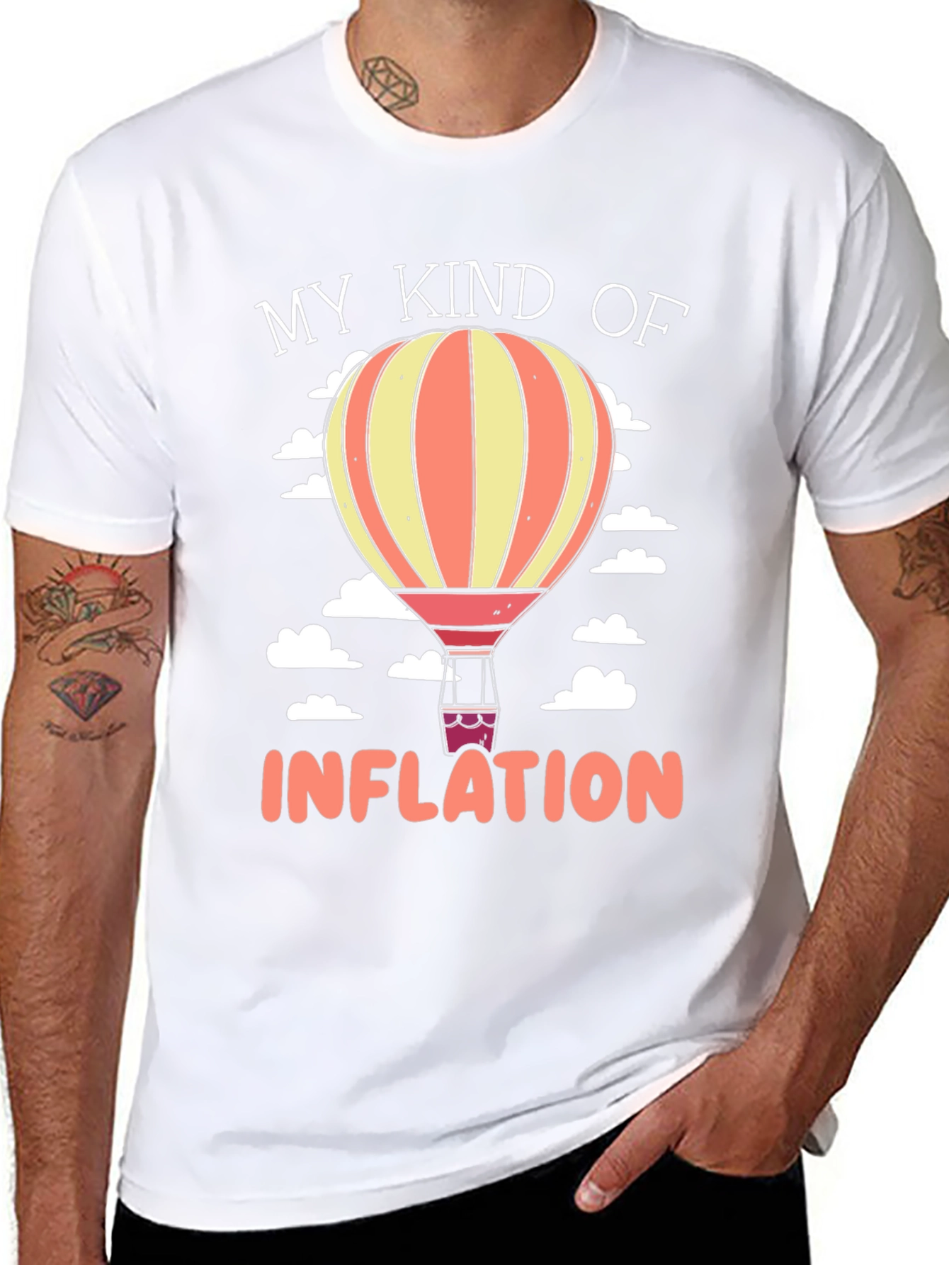 My Kind of Inflation Hot Air Balloon Graphic Tee