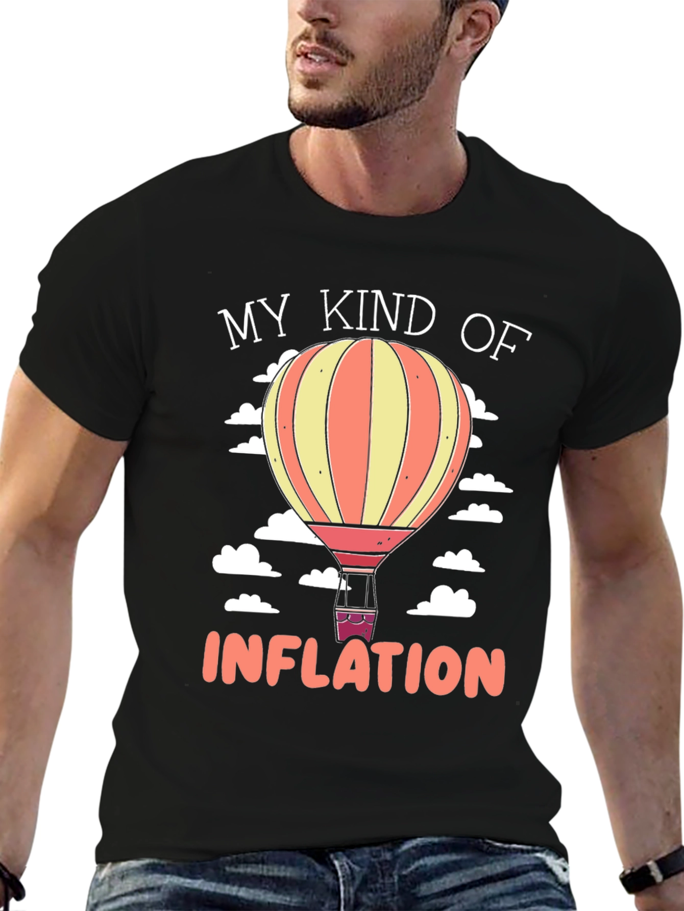 My Kind of Inflation Hot Air Balloon Graphic Tee