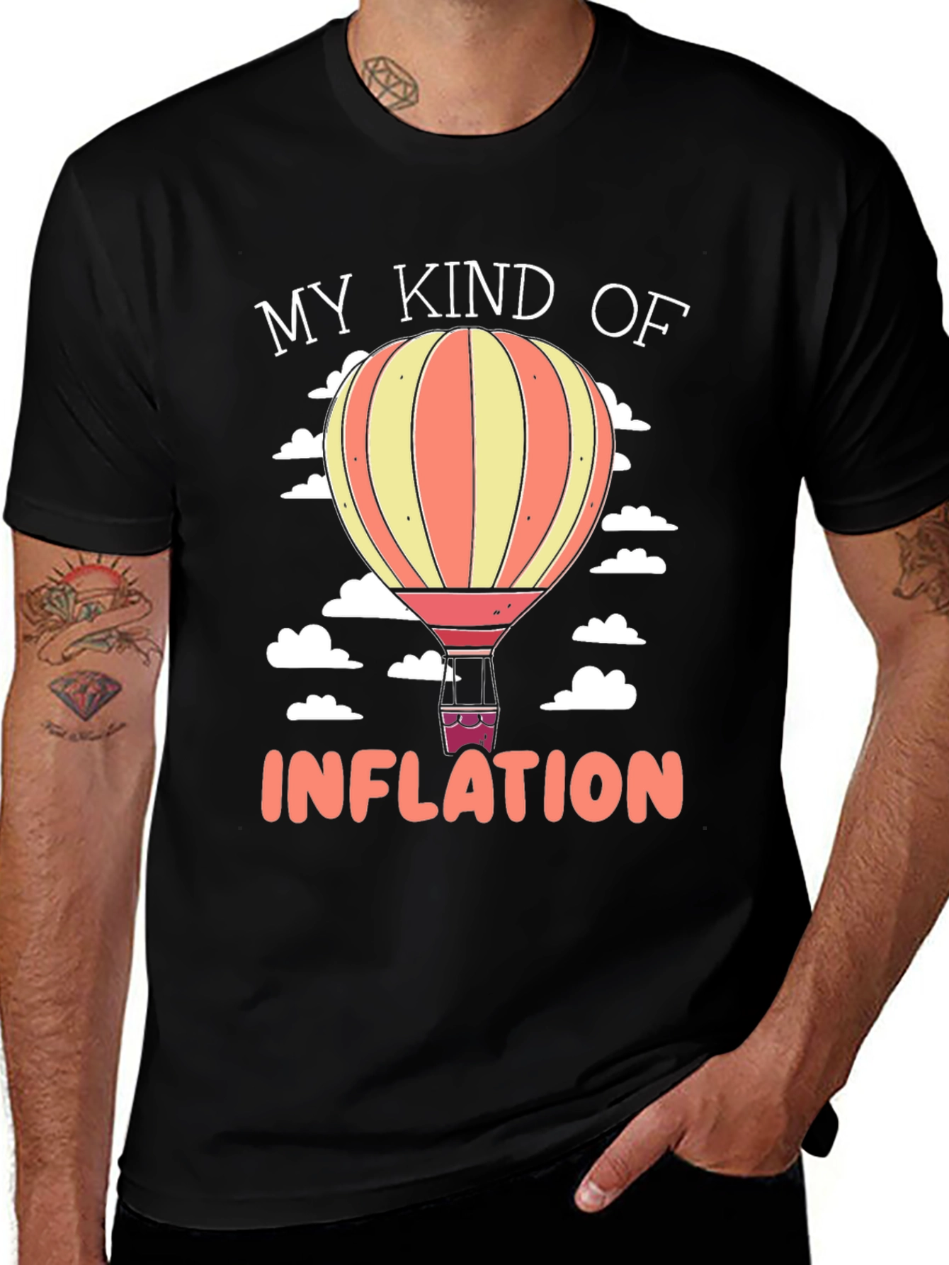 My Kind of Inflation Hot Air Balloon Graphic Tee