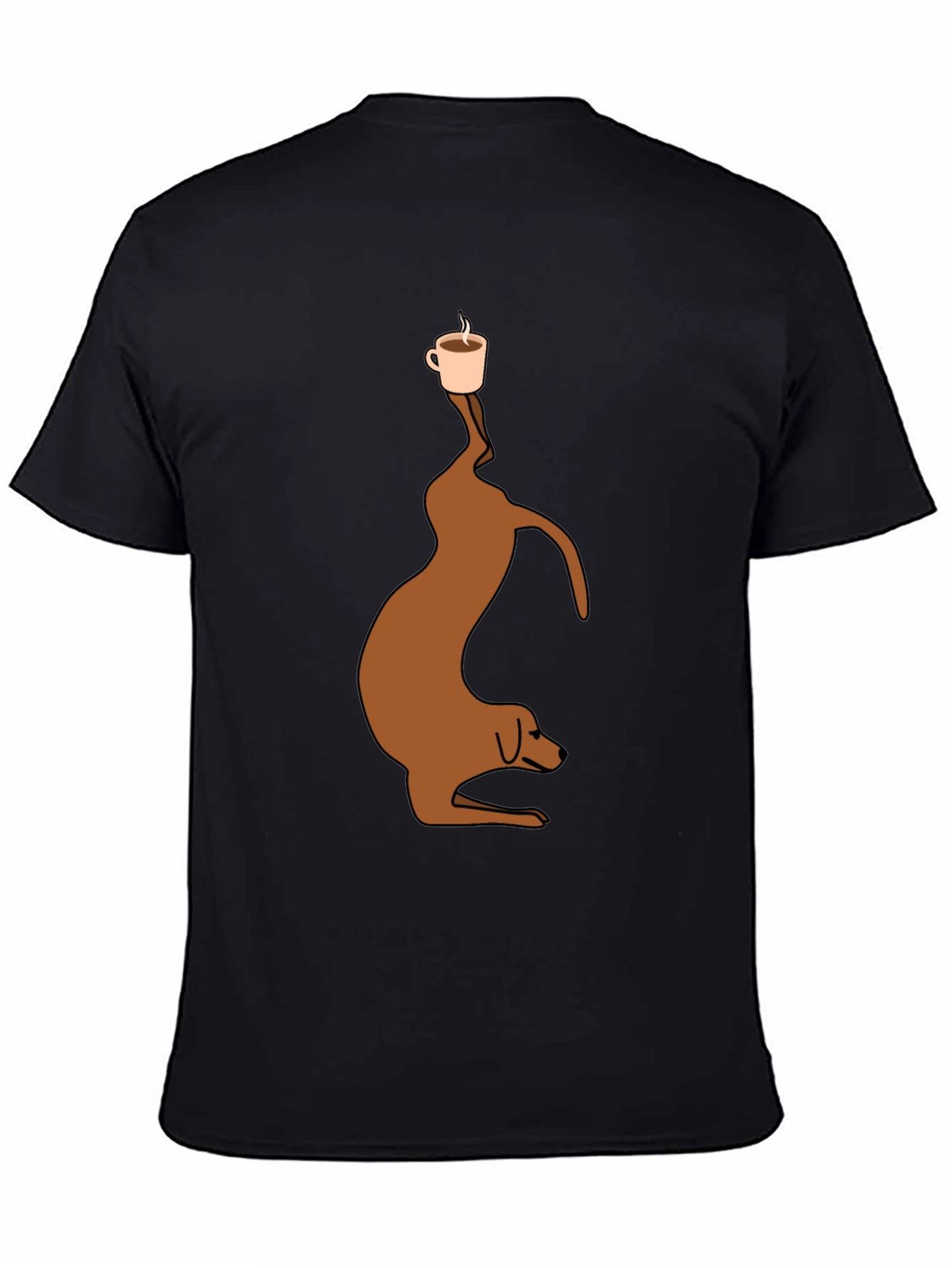 Coffee Balance Dog T-Shirt – Funny Dog Lover Tee