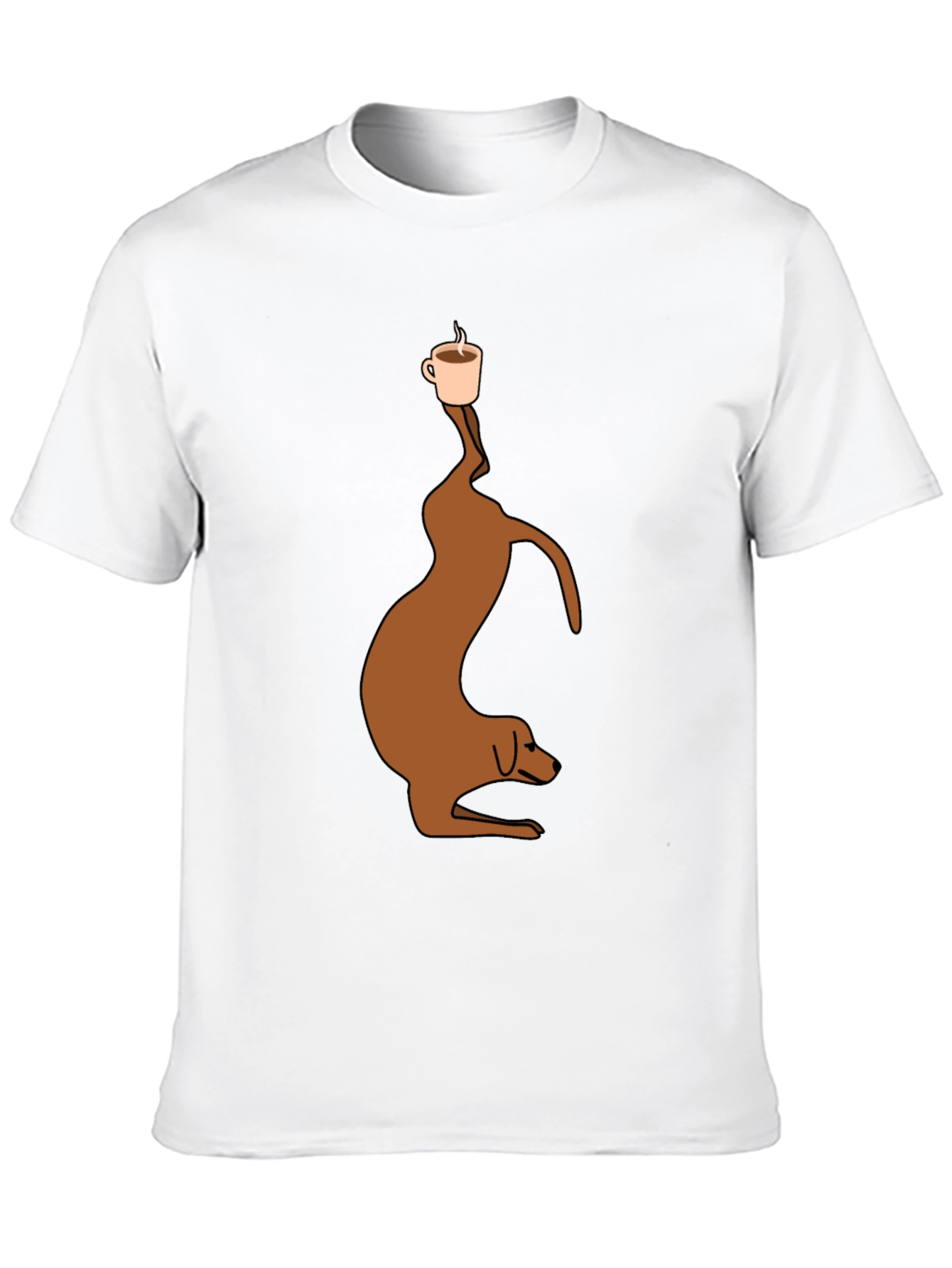 Coffee Balance Dog T-Shirt – Funny Dog Lover Tee