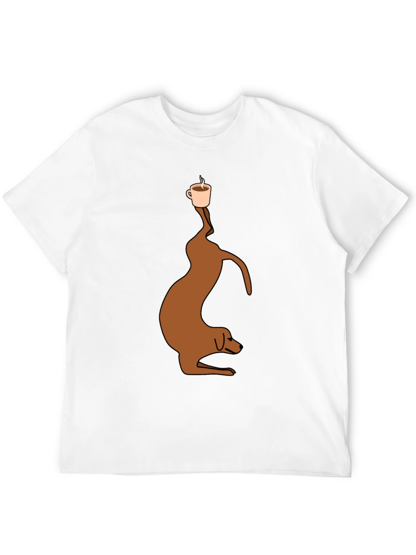 Coffee Balance Dog T-Shirt – Funny Dog Lover Tee