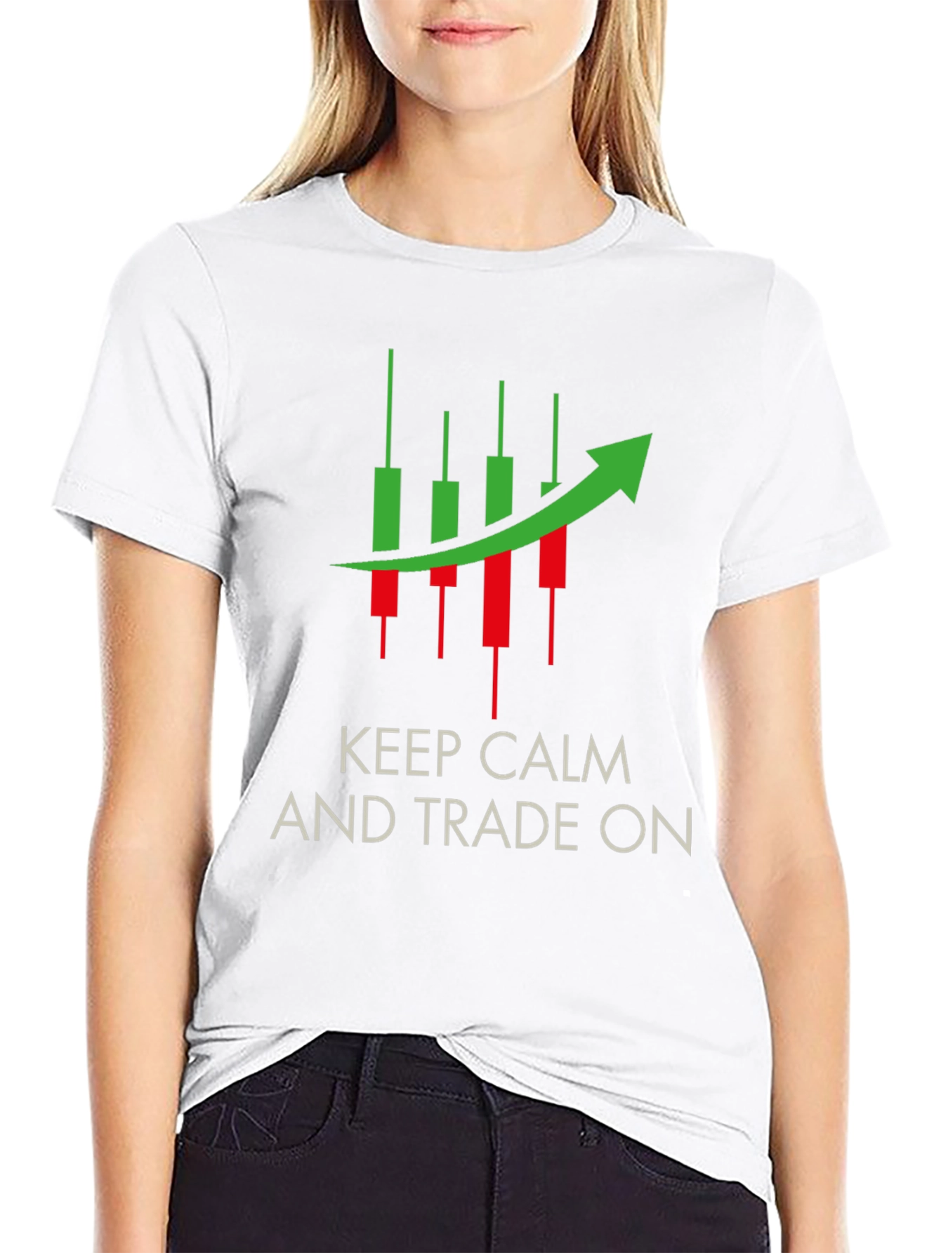 Keep Calm and Trade On Black Tee