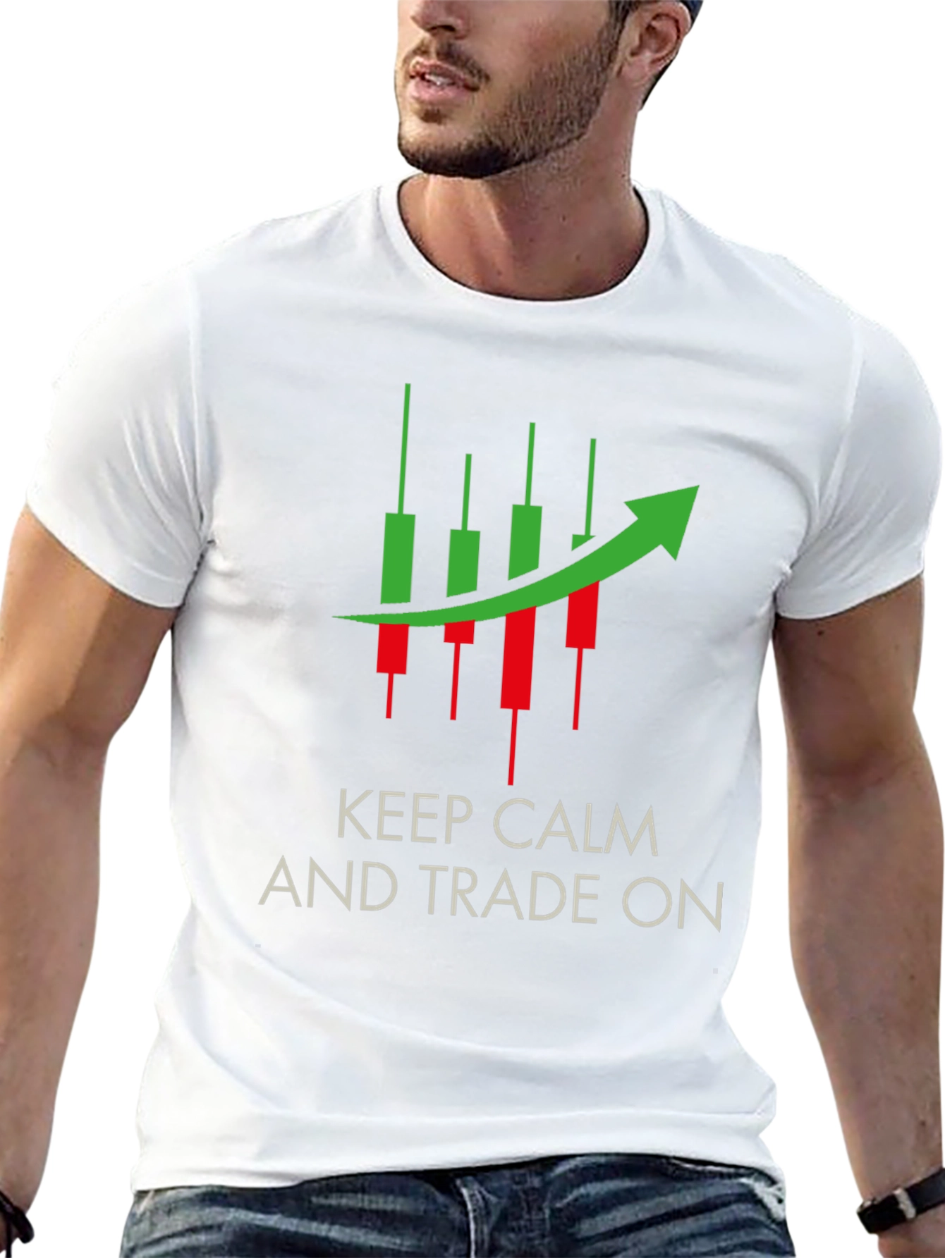 Keep Calm and Trade On Black Tee