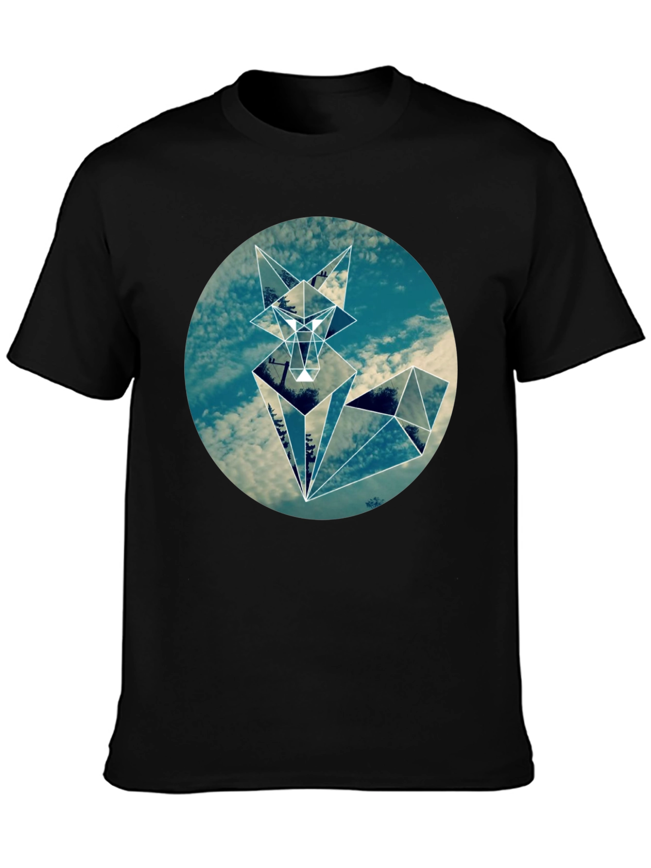 Geometric Fox T-Shirt - Urban Style