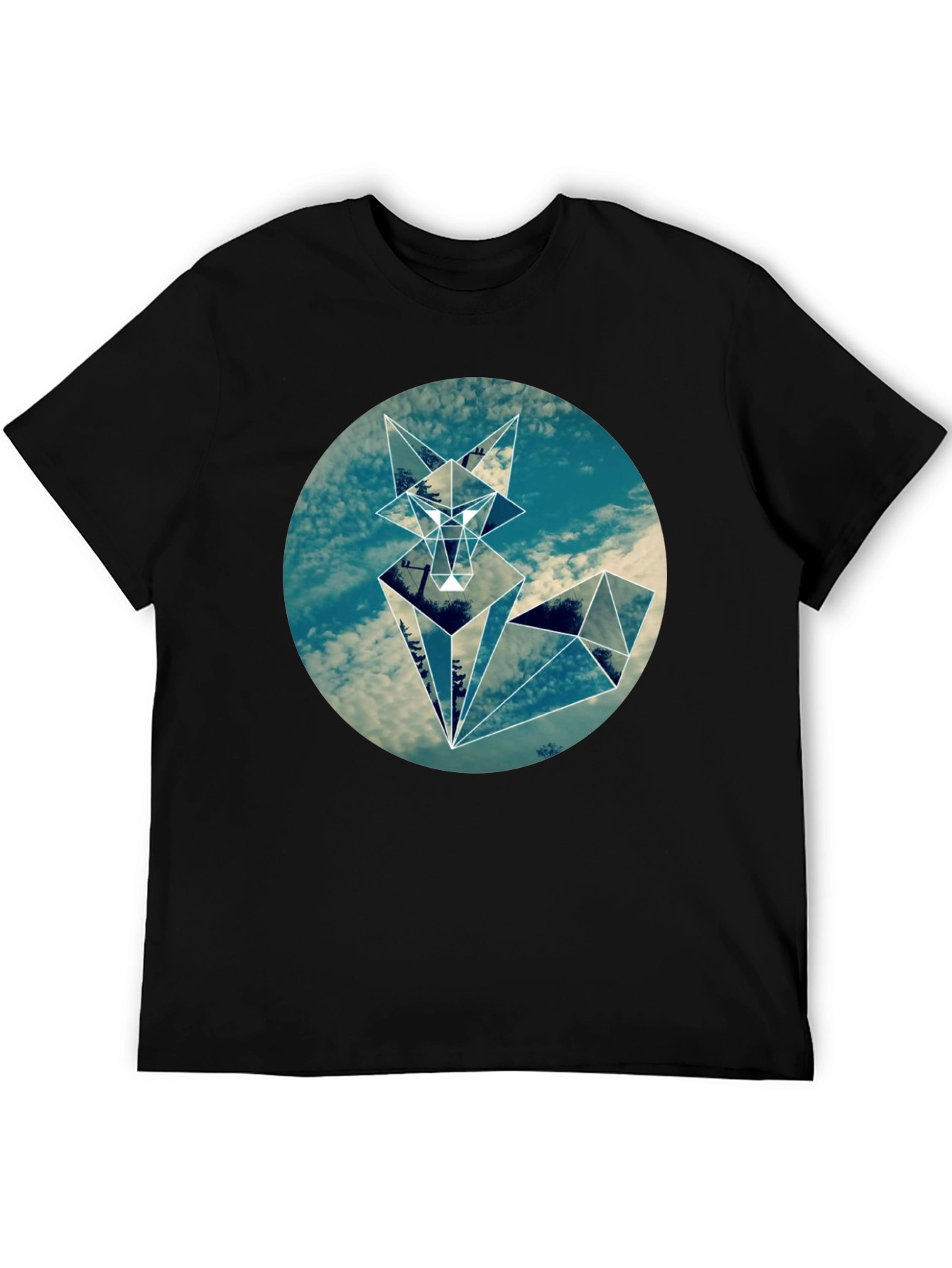 Geometric Fox T-Shirt - Urban Style