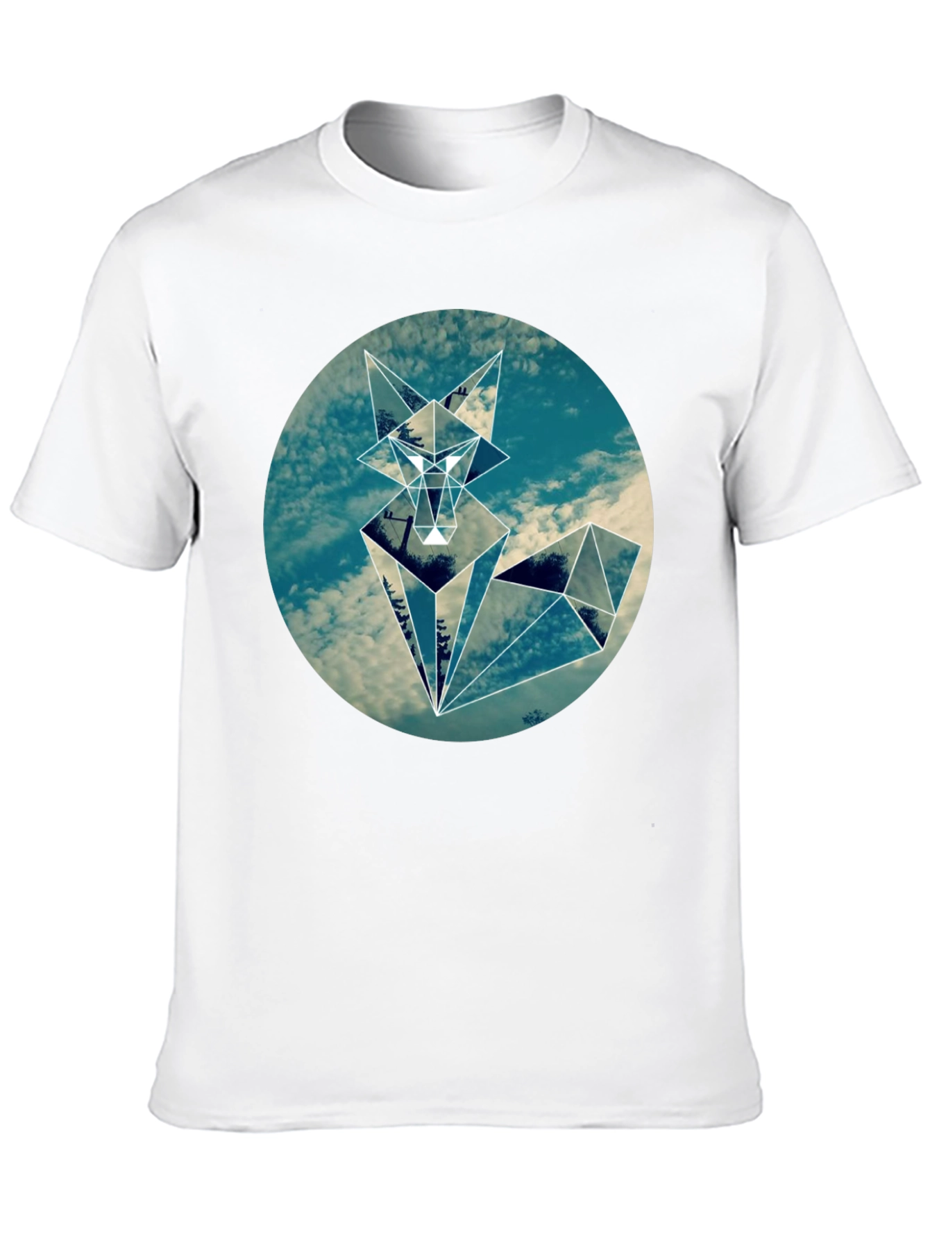 Geometric Fox T-Shirt - Urban Style