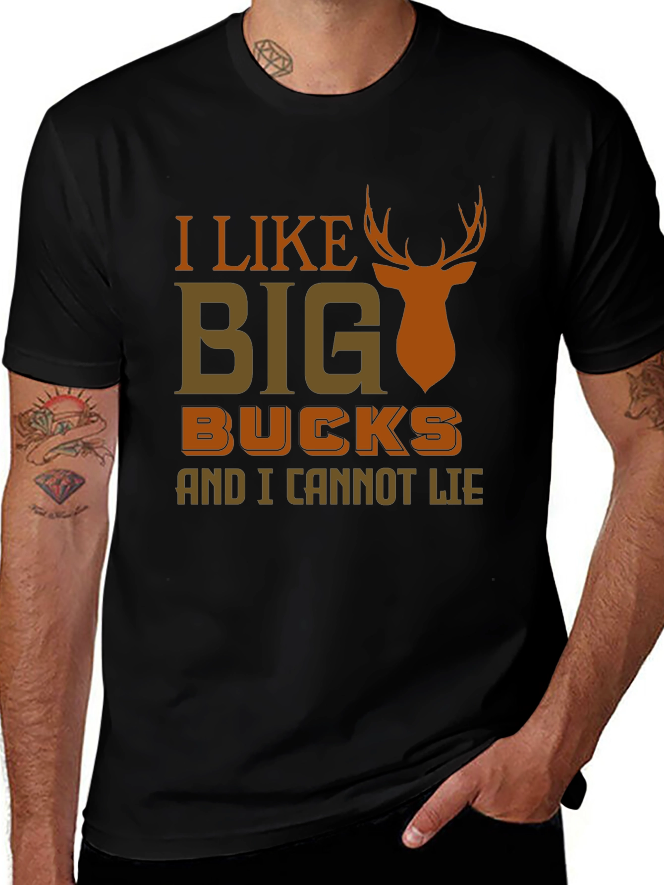 I Like Big Bucks T-Shirt - Funny Hunting Tee