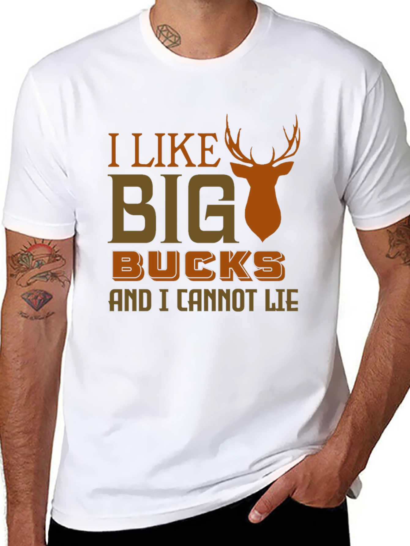 I Like Big Bucks T-Shirt - Funny Hunting Tee
