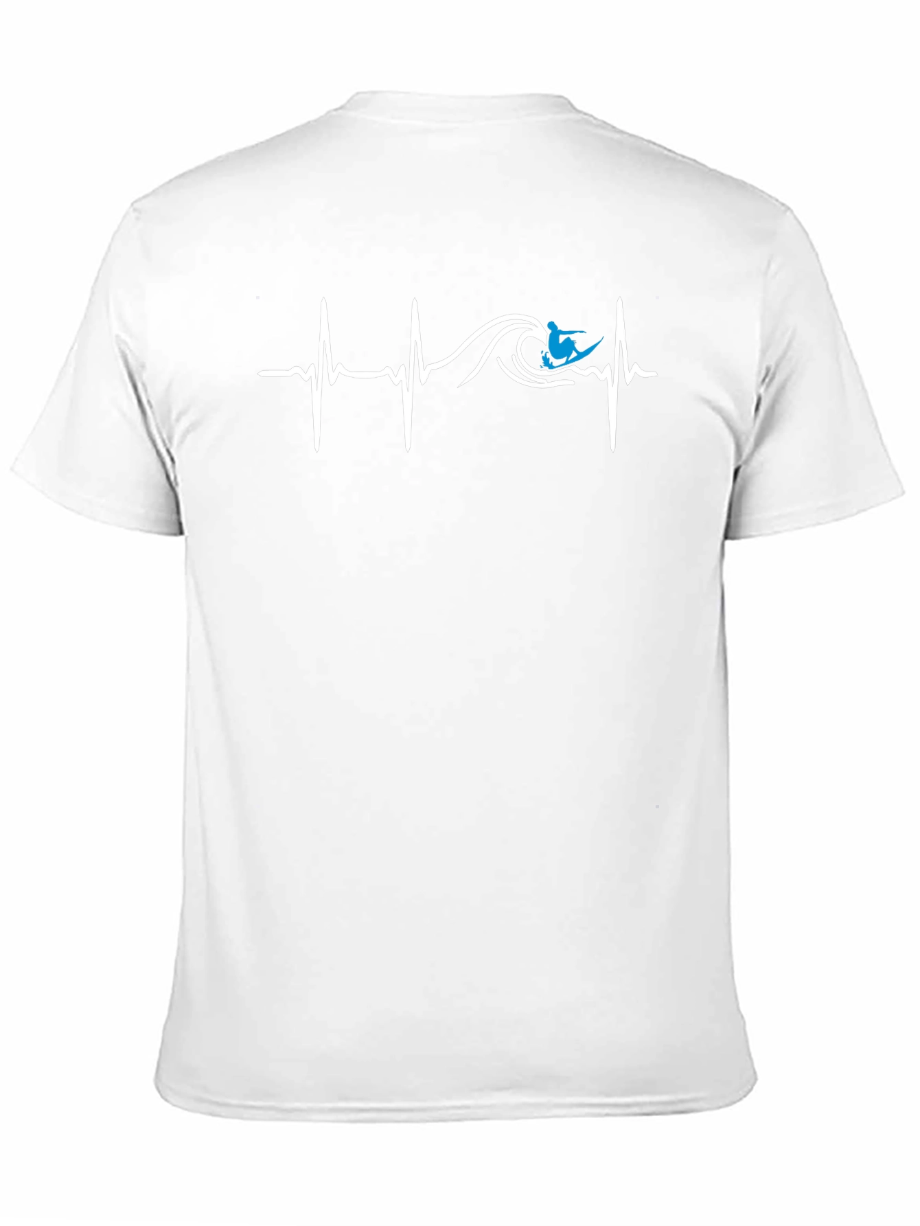 Surfer Heartbeat Graphic Tee - Black