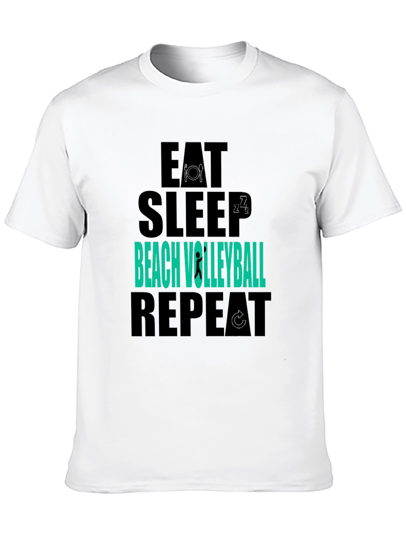 Eat Sleep Beach Volleyball Repeat T-Shirt
