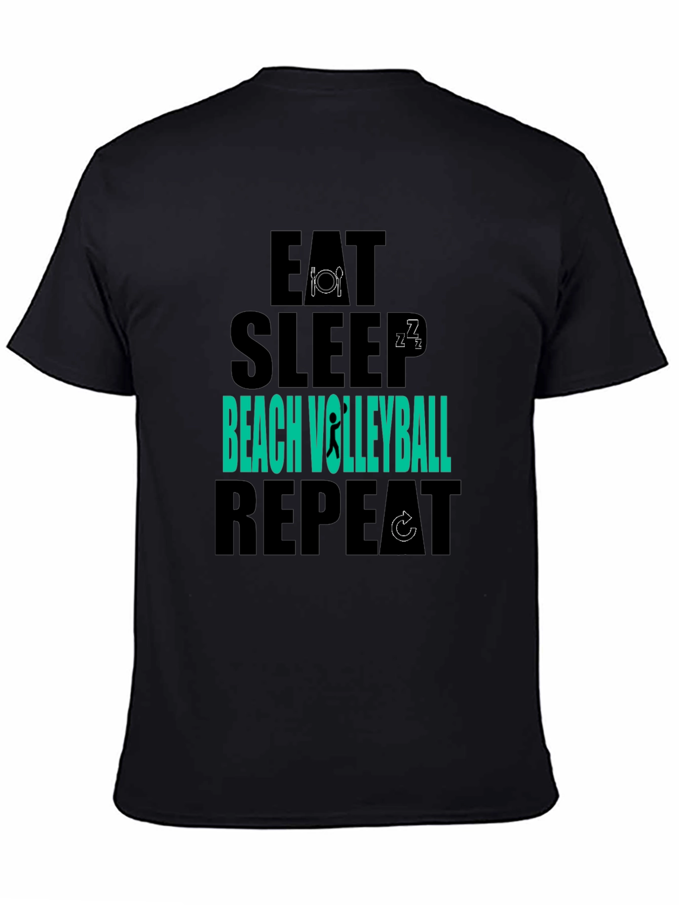 Eat Sleep Beach Volleyball Repeat T-Shirt