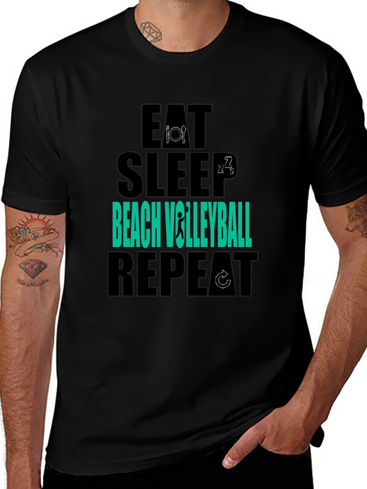 Eat Sleep Beach Volleyball Repeat T-Shirt