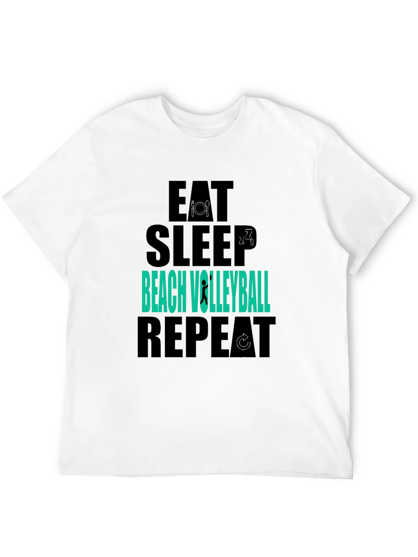 Eat Sleep Beach Volleyball Repeat T-Shirt