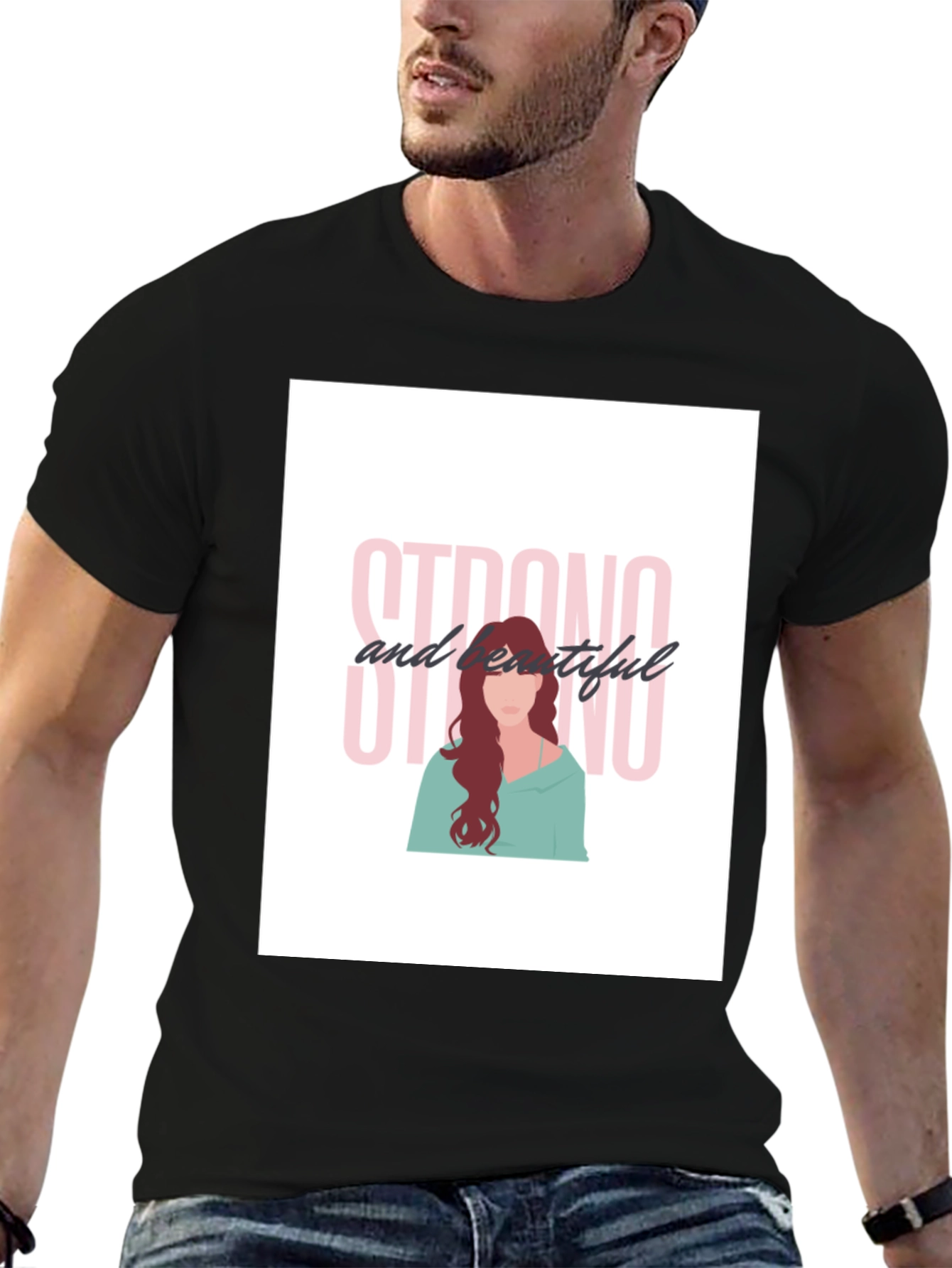 Strong and Beautiful Black T-Shirt