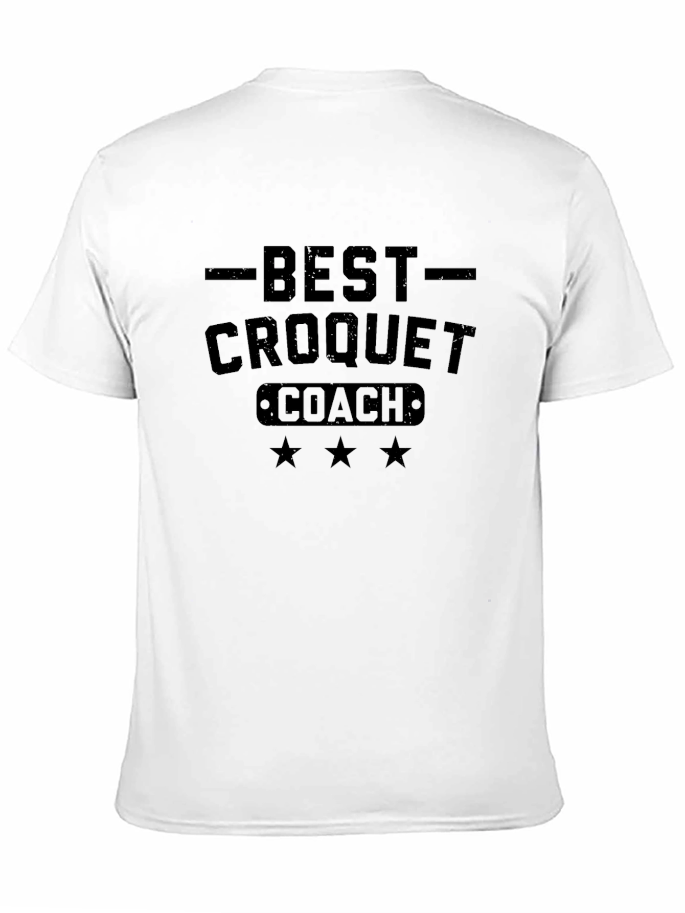 Best Croquet Coach T-Shirt - Mens Black Tee