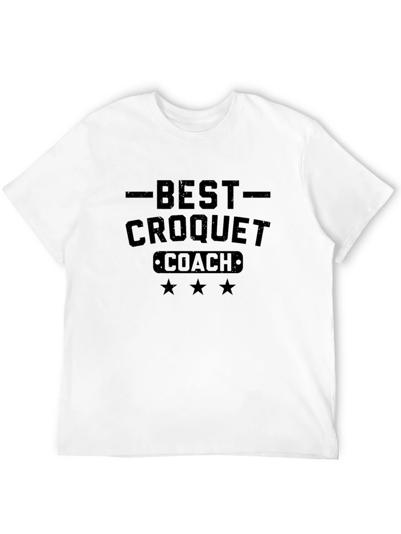 Best Croquet Coach T-Shirt - Mens Black Tee