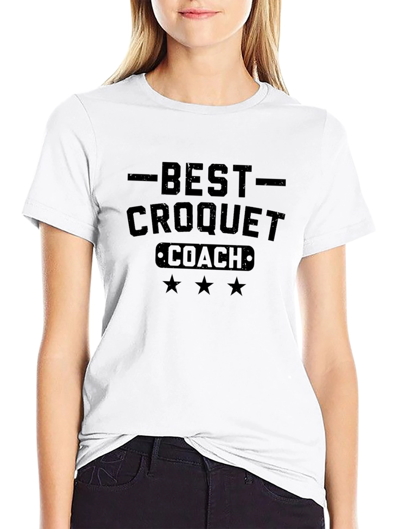 Best Croquet Coach T-Shirt - Mens Black Tee