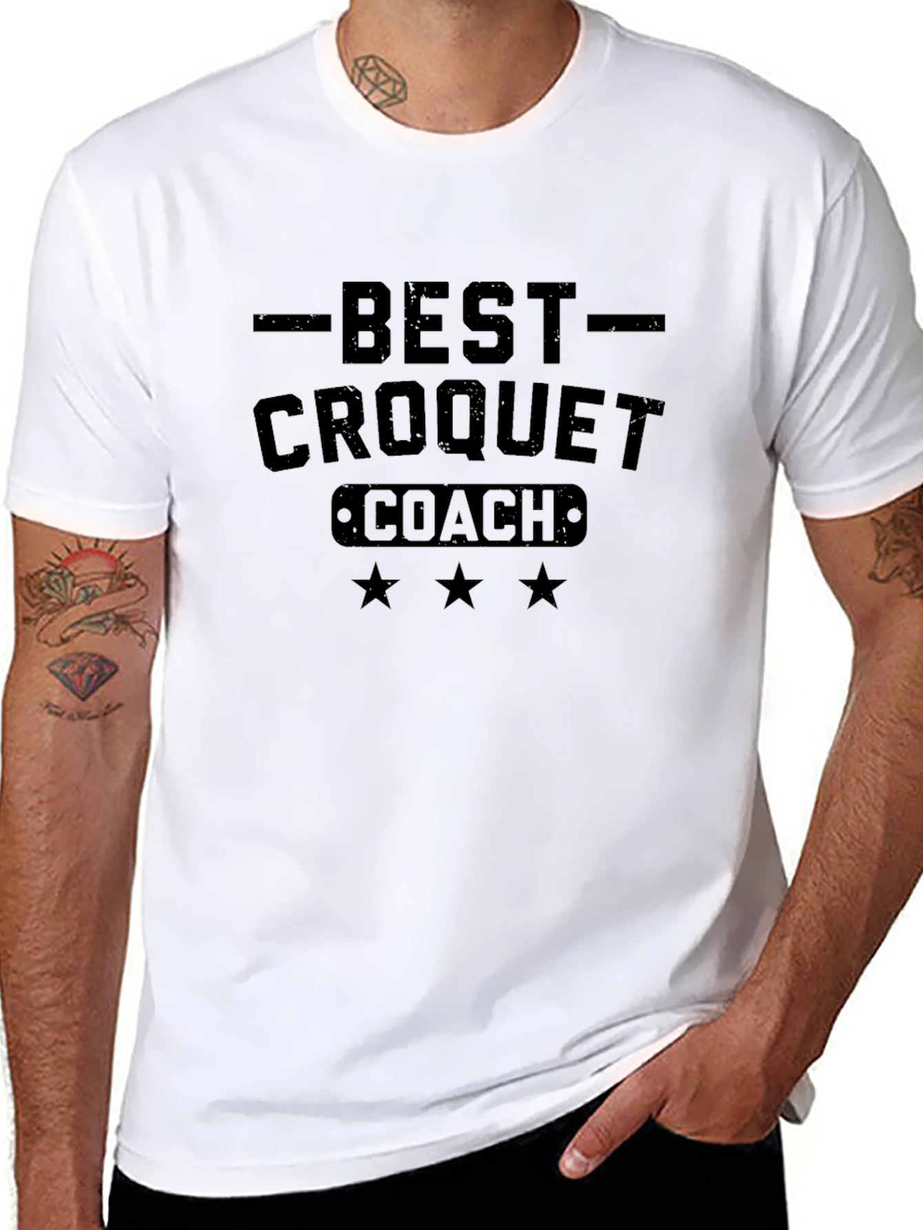 Best Croquet Coach T-Shirt - Mens Black Tee
