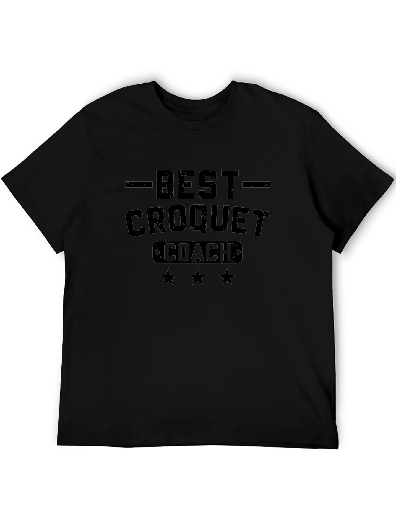 Best Croquet Coach T-Shirt - Mens Black Tee