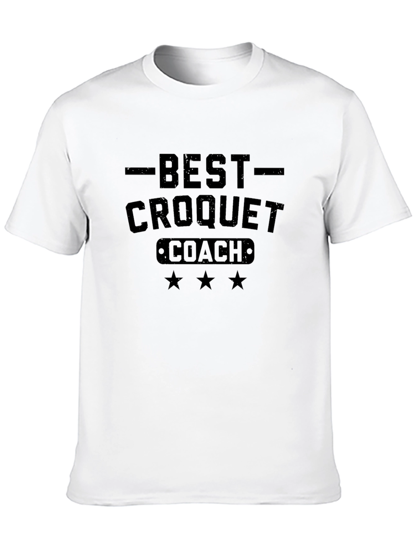 Best Croquet Coach T-Shirt - Mens Black Tee