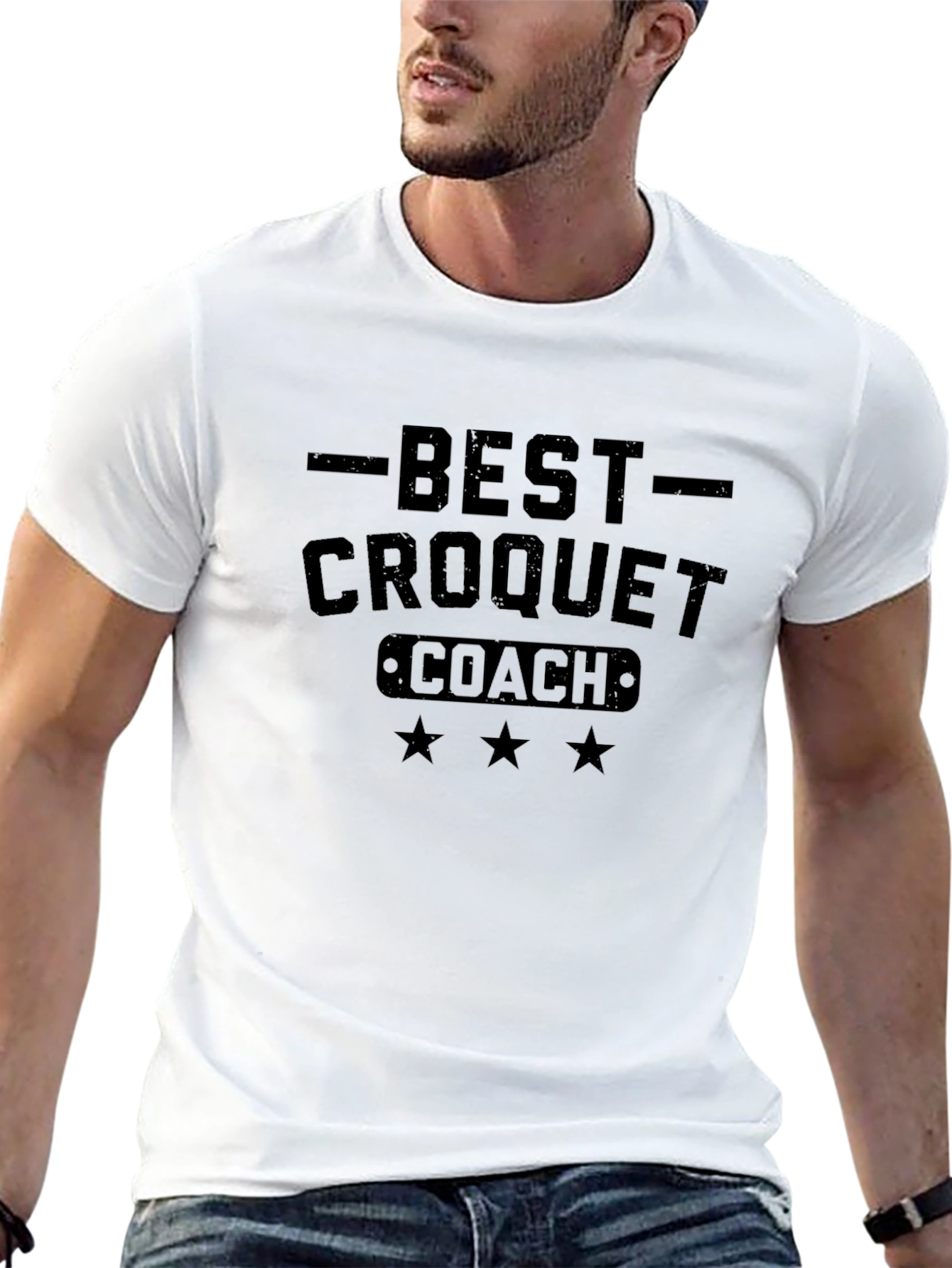 Best Croquet Coach T-Shirt - Mens Black Tee