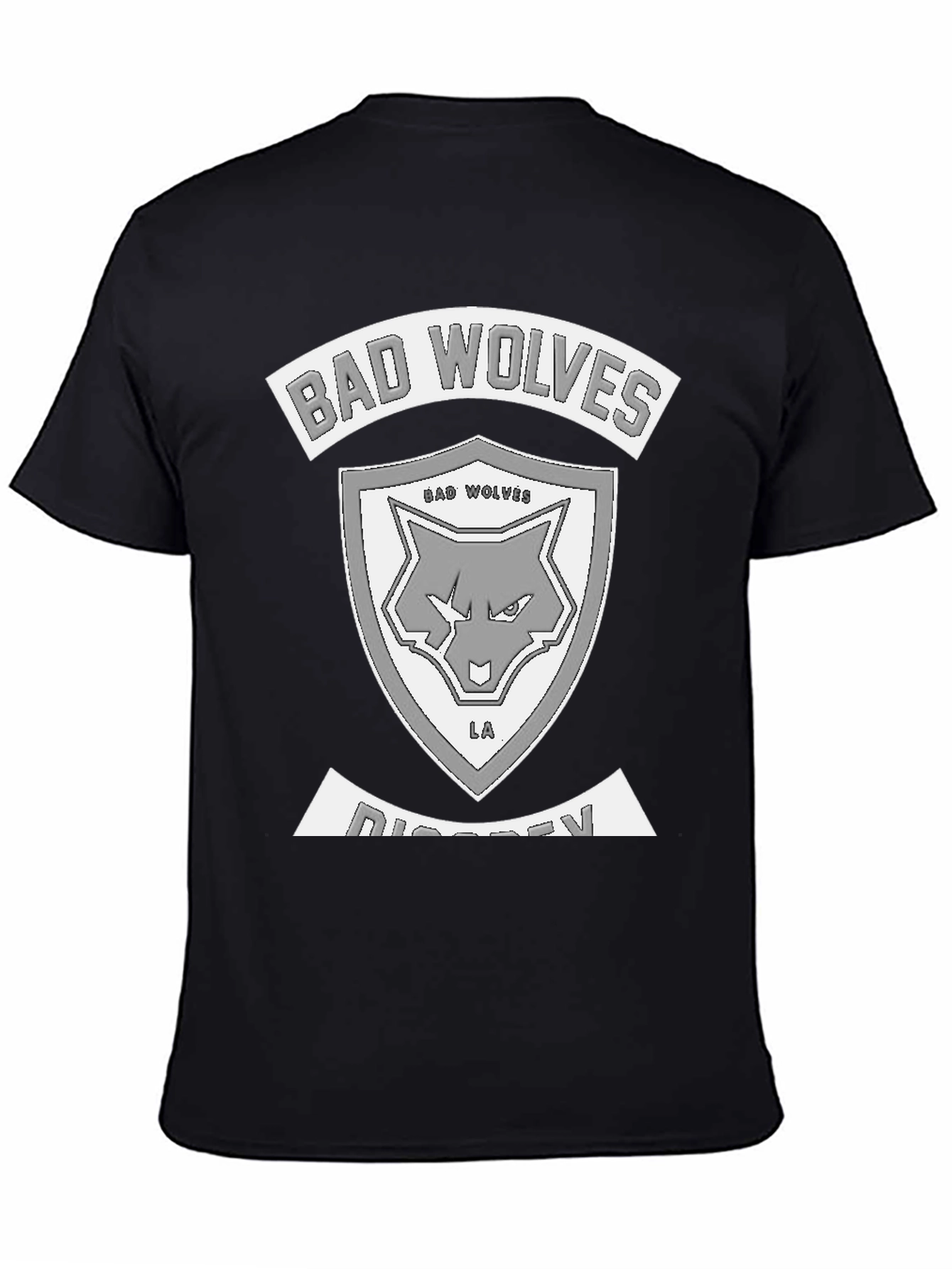 Bad Wolves Distressed Logo Black T-Shirt