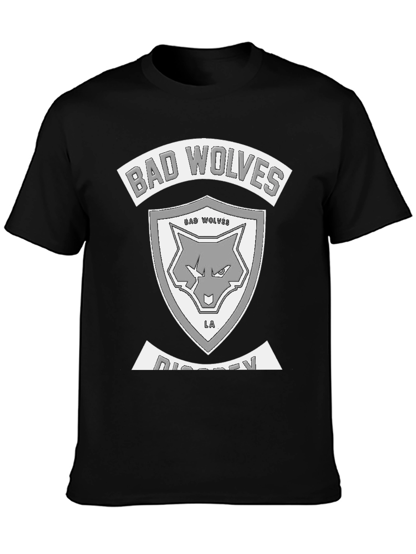 Bad Wolves Distressed Logo Black T-Shirt