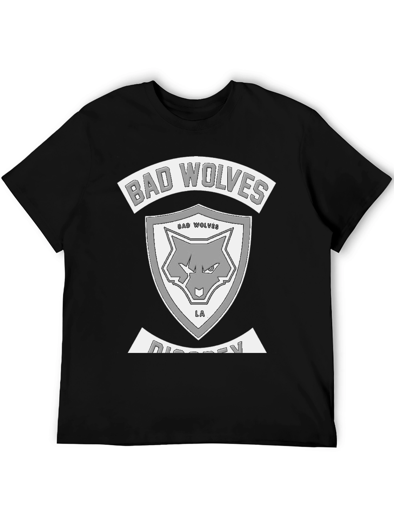Bad Wolves Distressed Logo Black T-Shirt