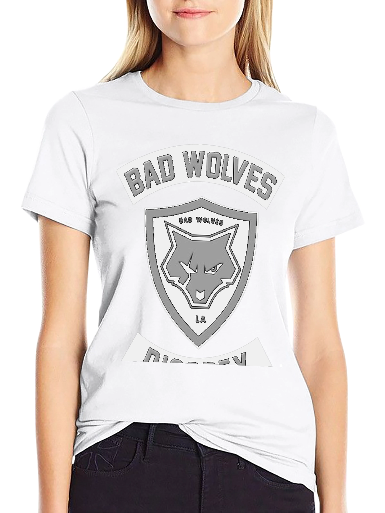 Bad Wolves Distressed Logo Black T-Shirt