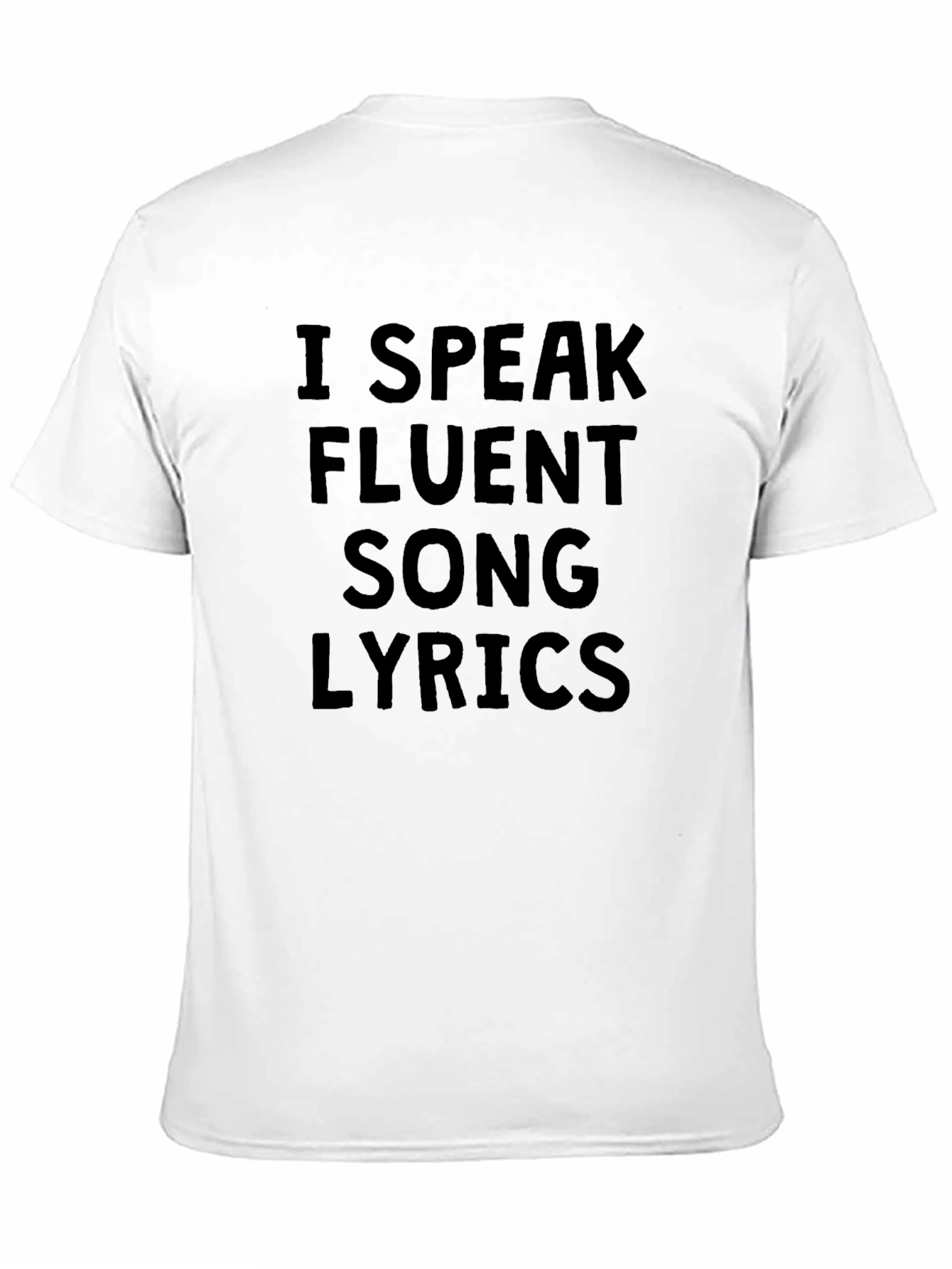 Fluent Song Lyrics T-Shirt - Black