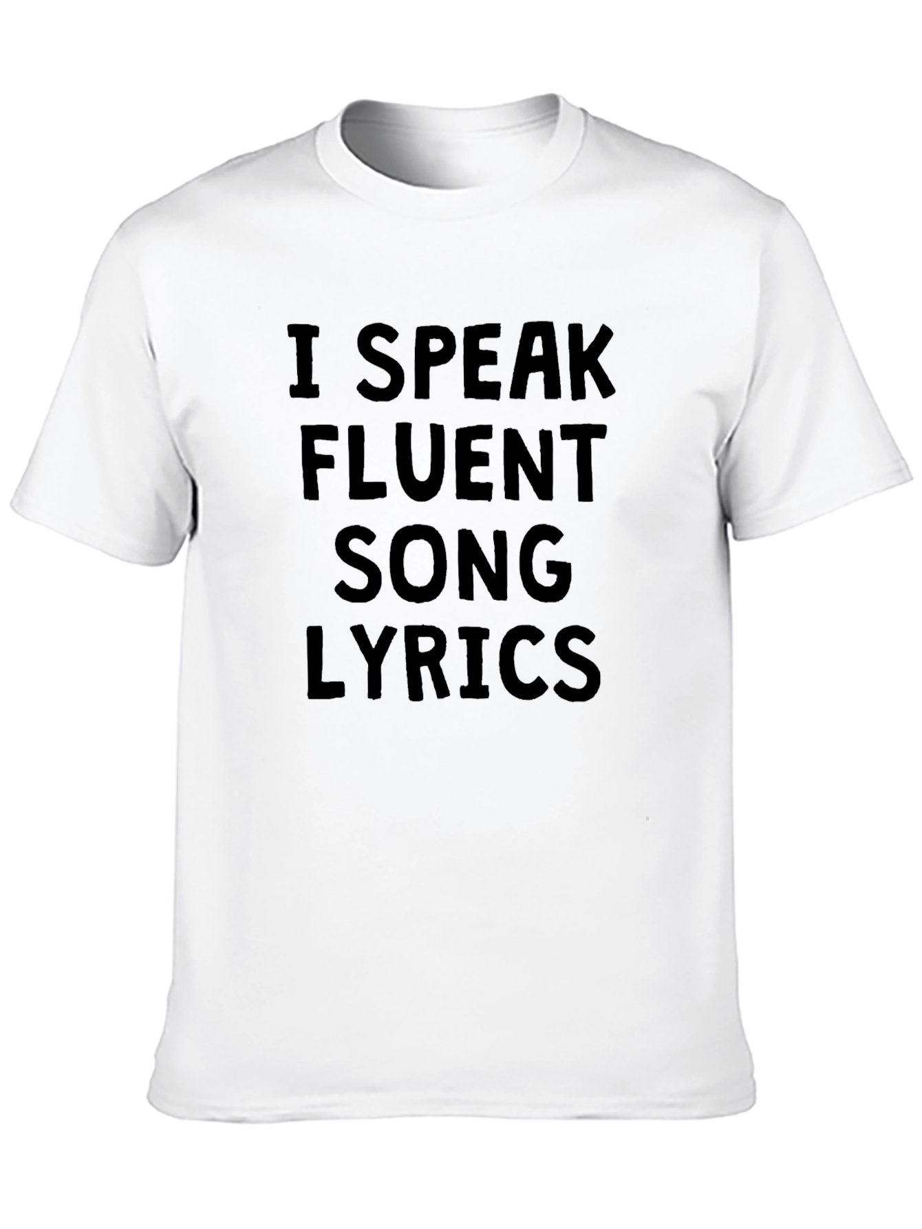 Fluent Song Lyrics T-Shirt - Black
