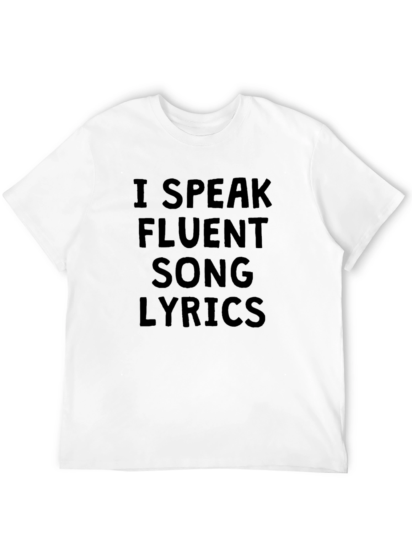 Fluent Song Lyrics T-Shirt - Black